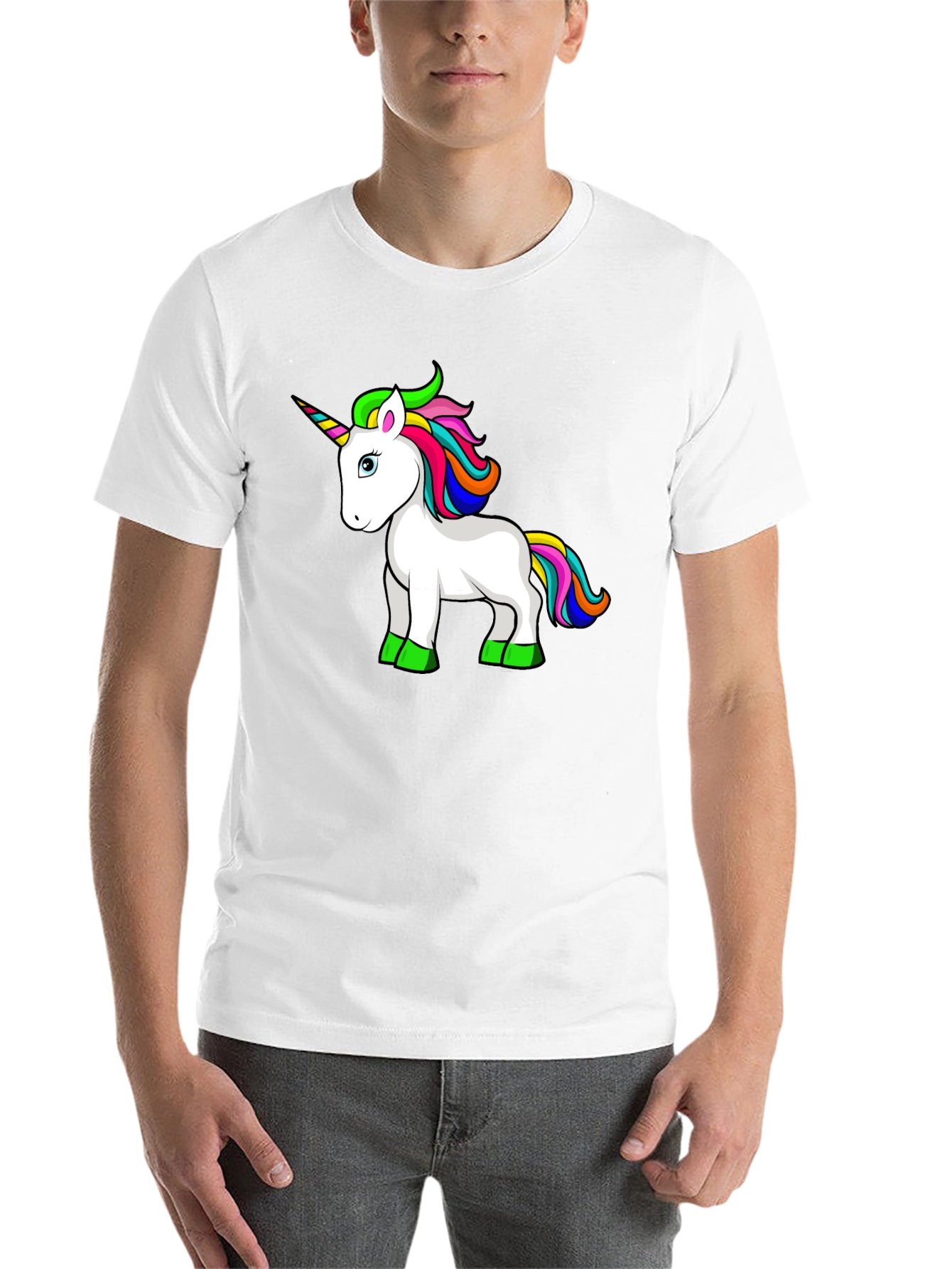Black Unicorn Graphic Tee - Fun & Stylish Black T-Shirt view 14