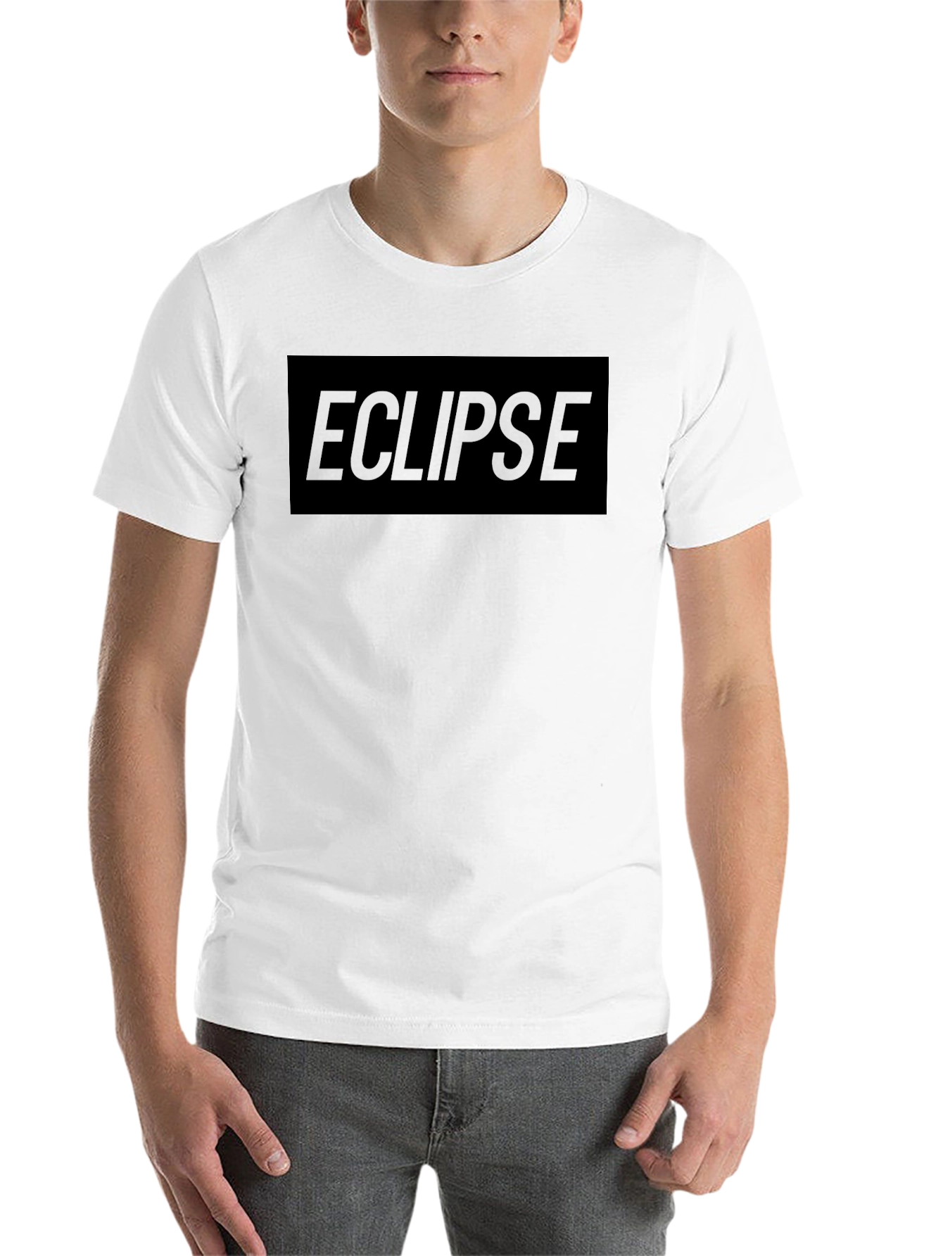 Black Eclipse Graphic Tee - Men's Black T-Shirt view 14