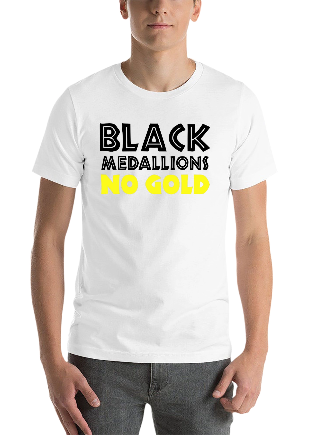 Black Black Medallions No Gold T-Shirt view 14