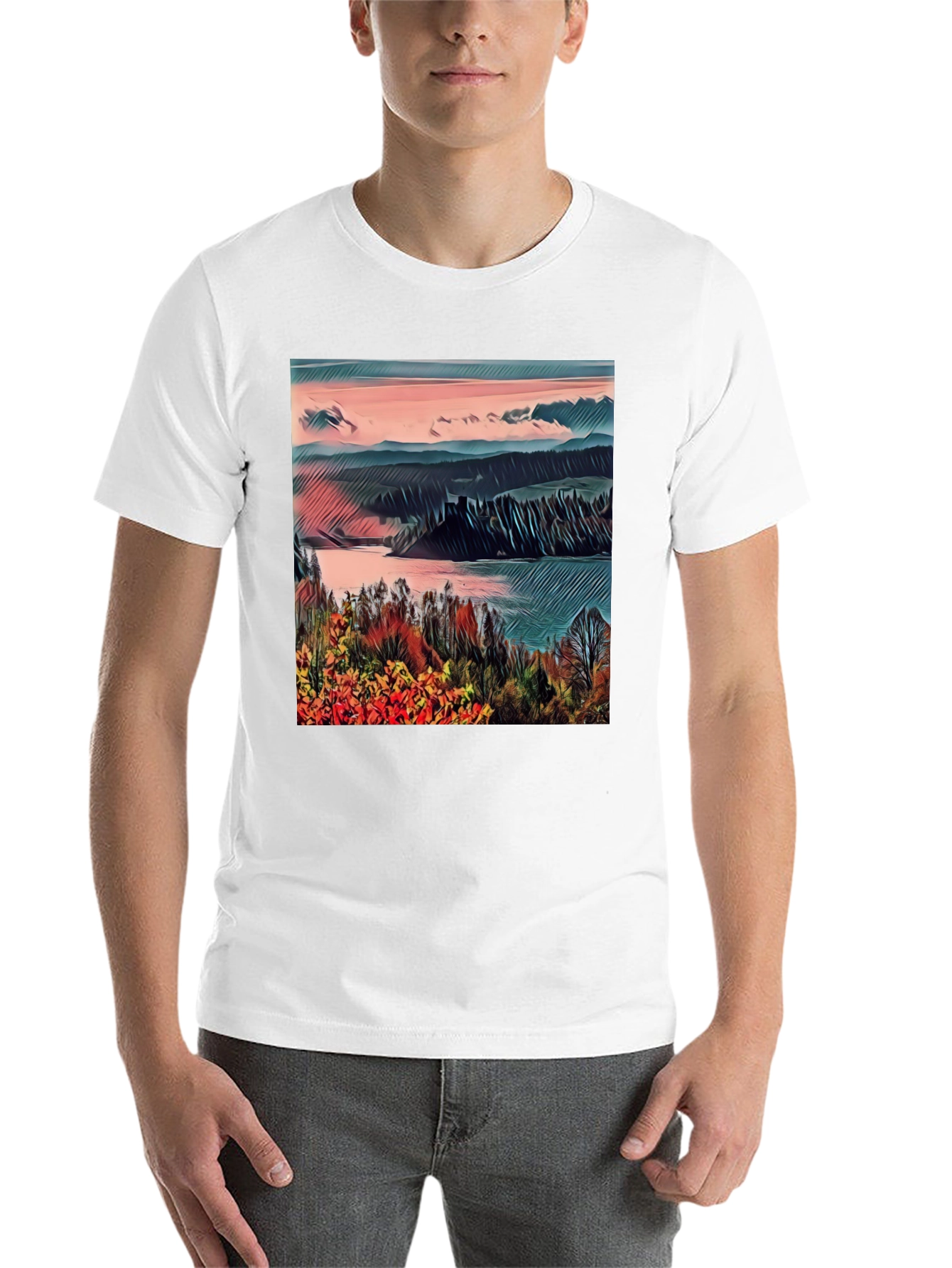 Scenic Landscape Graphic Tee - 14