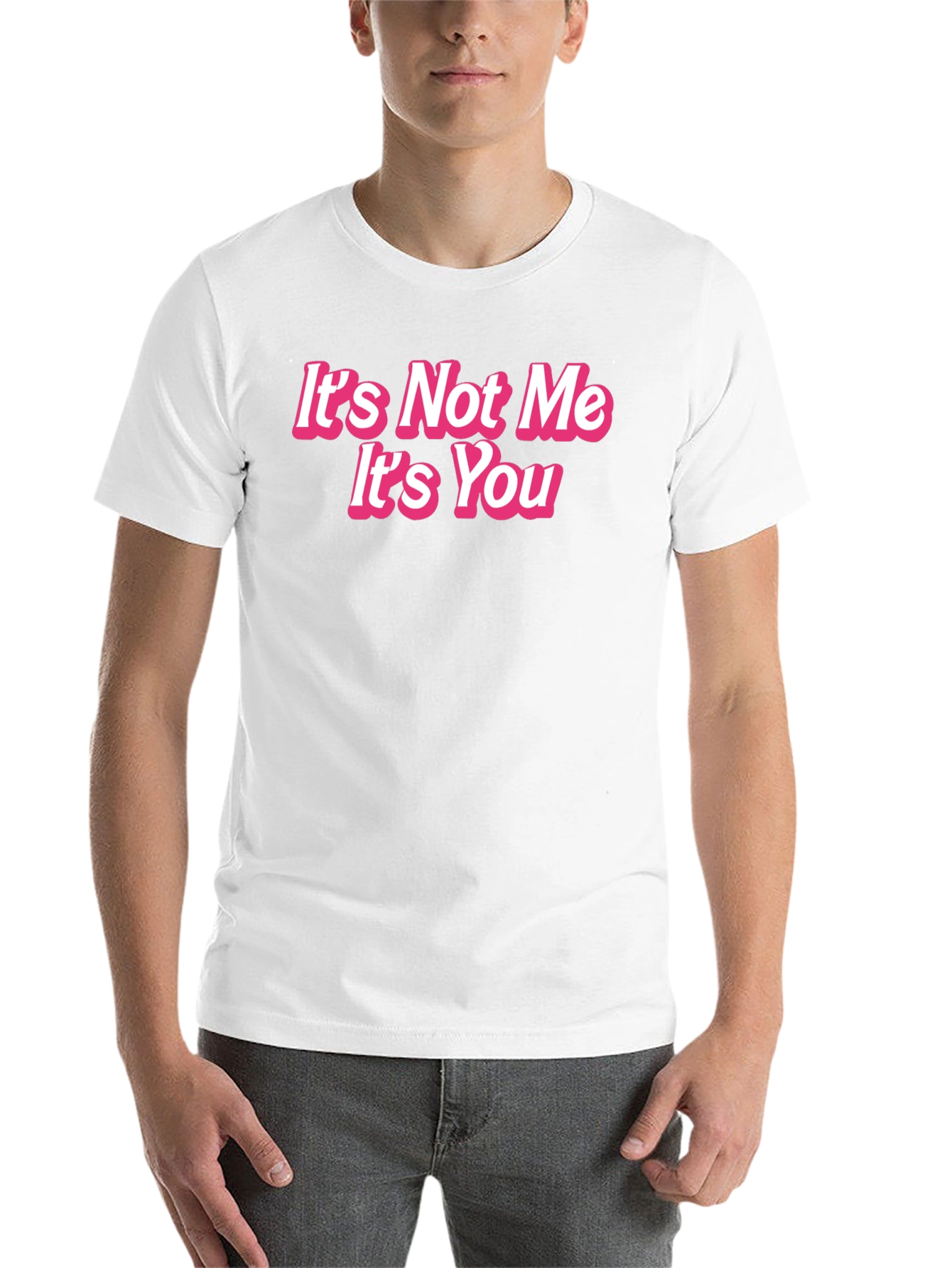 Black It's Not Me It's You Funny Graphic Tee view 14