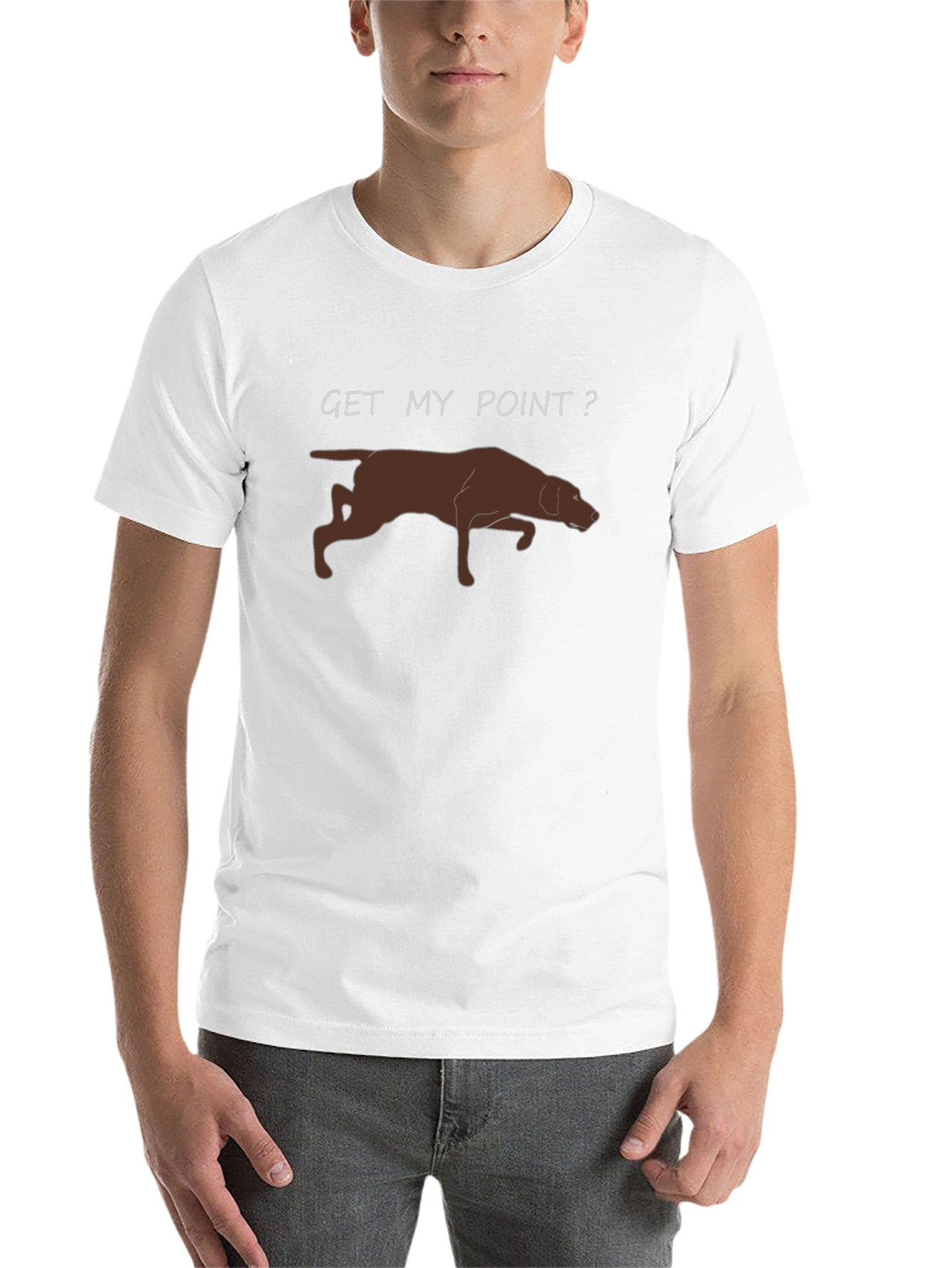 Black Get My Point? Dog Pointer T-Shirt view 14