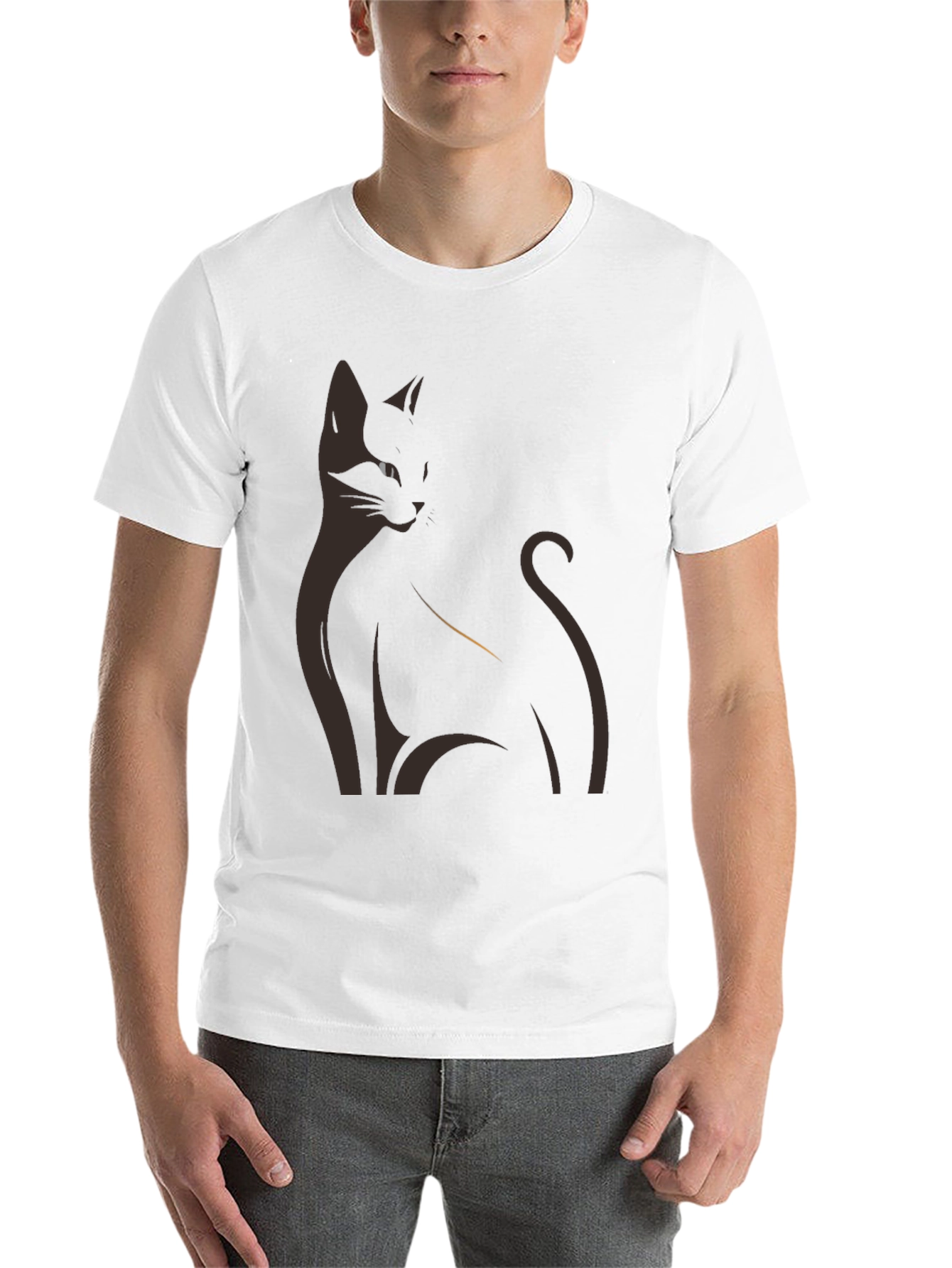 Black Black Cat Graphic T-Shirt - Stylish & Comfortable view 14