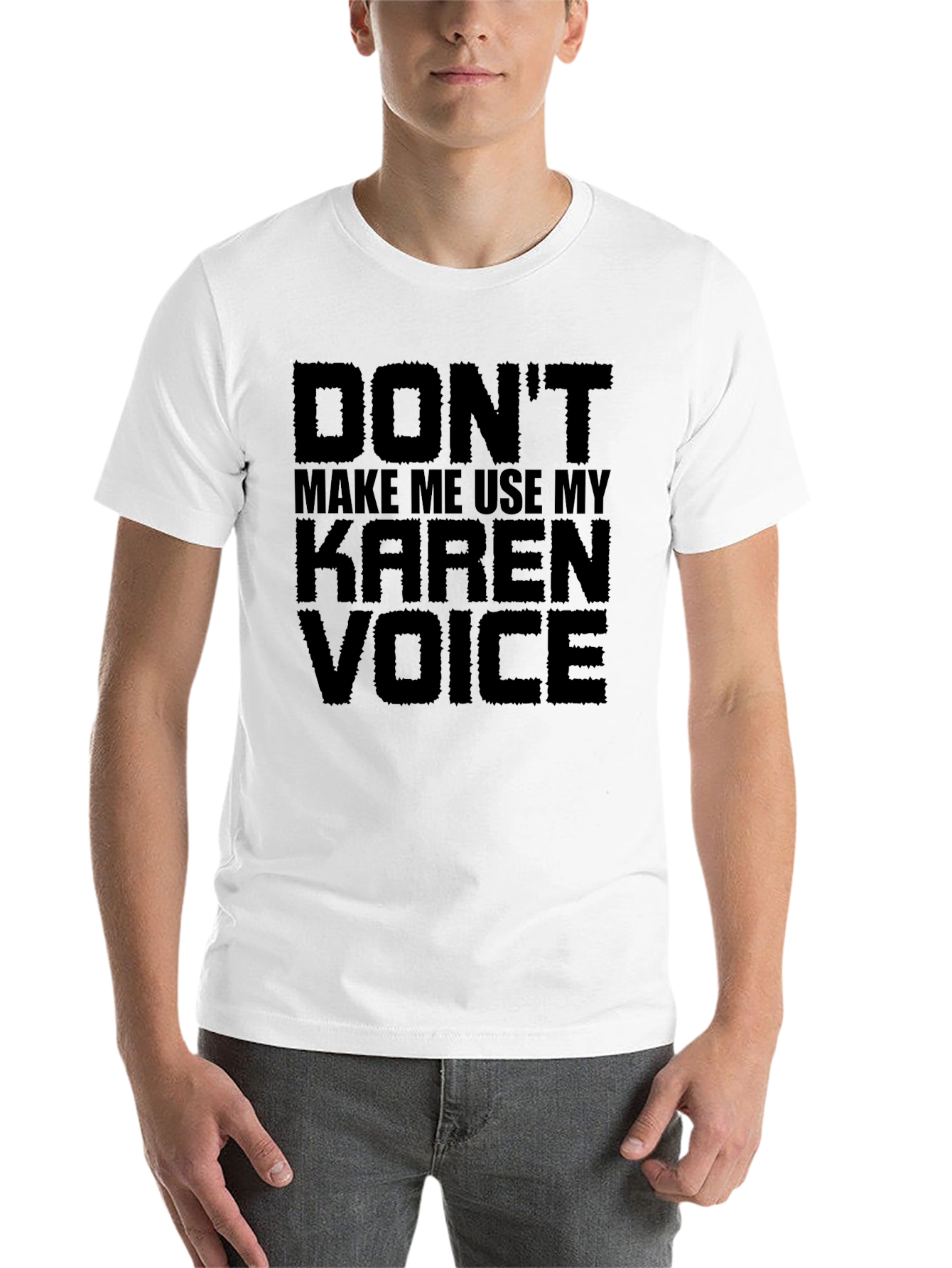 Black Don't Make Me Use My Karen Voice Graphic Tee view 14