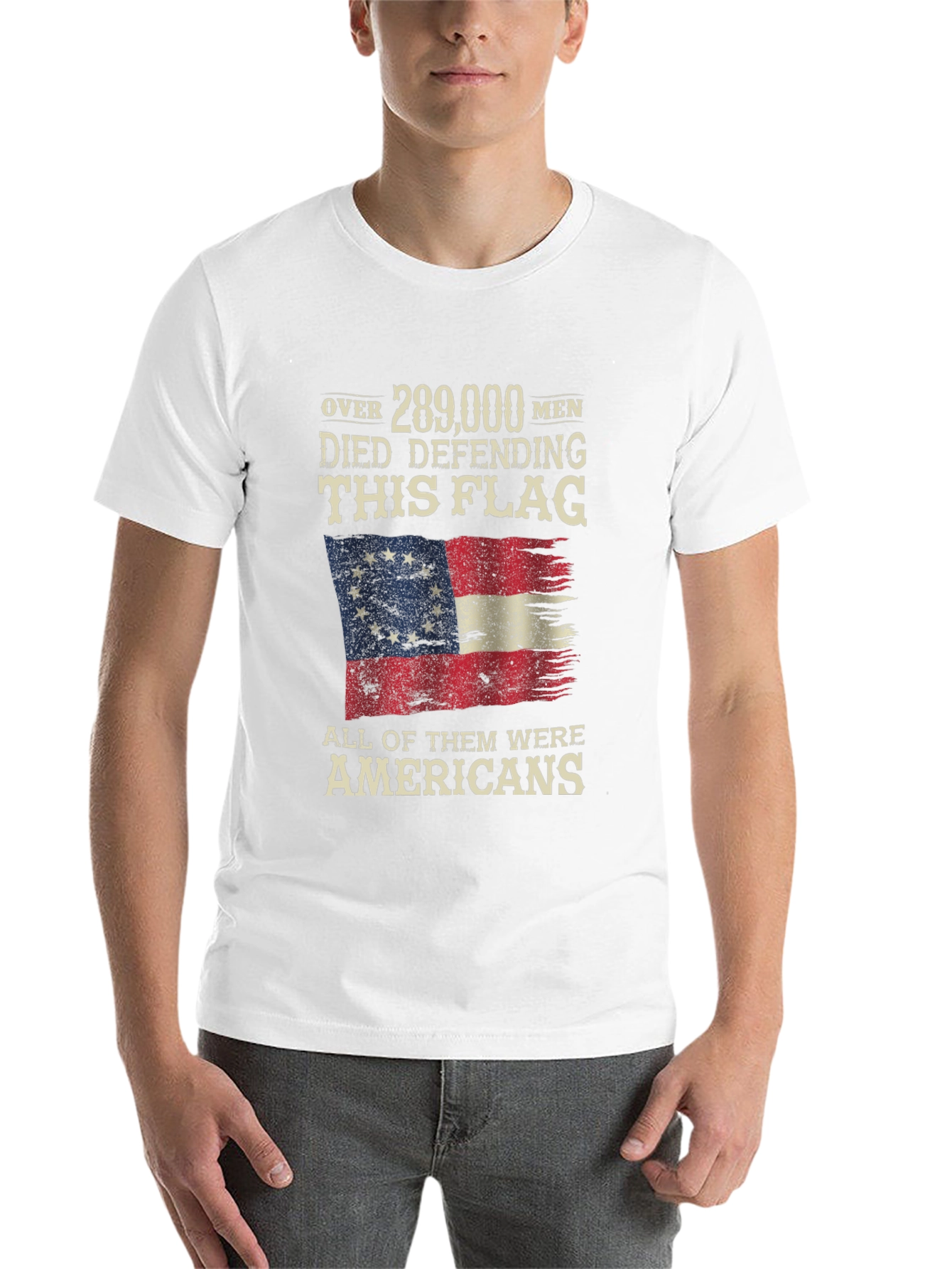 Black Patriotic American Flag T-Shirt view 14