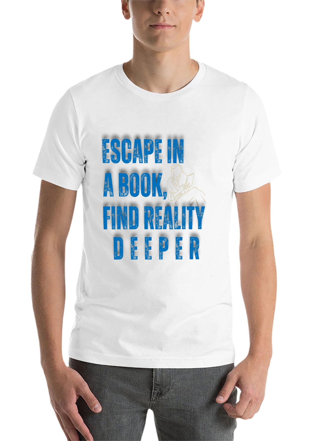 Black Escape in a Book T-Shirt - Reader's Delight view 14