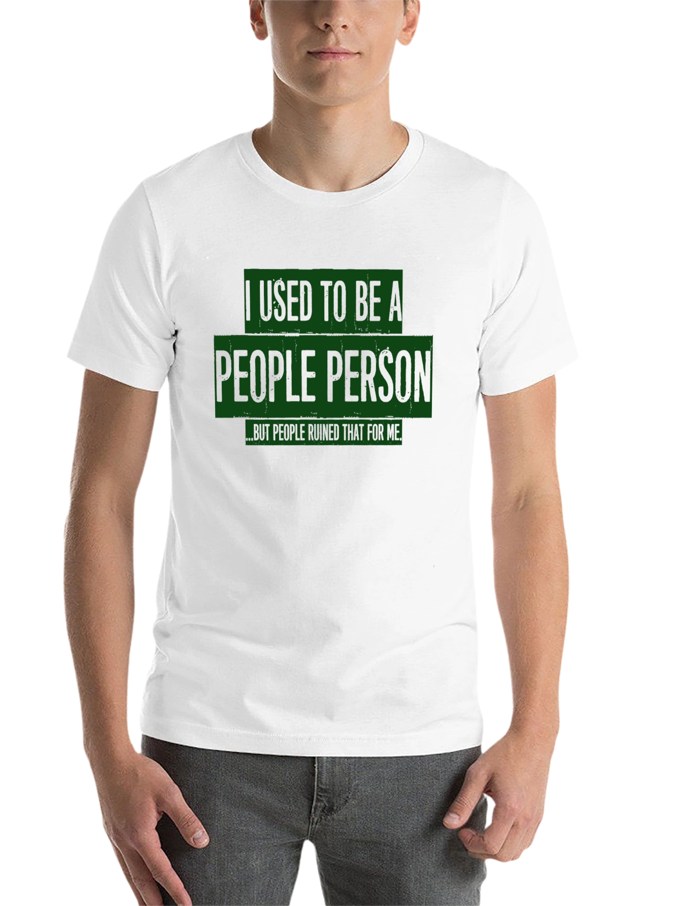 Black I Used to Be a People Person T-Shirt view 14