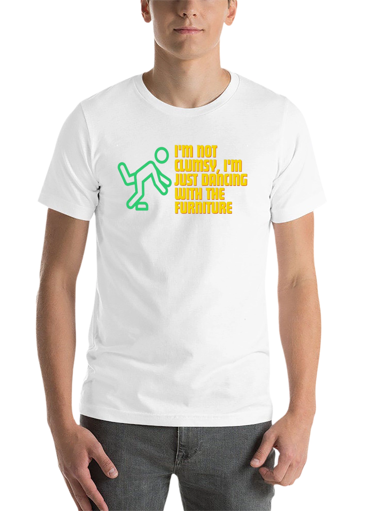 Black Funny Clumsy T-Shirt - Dancing With Furniture view 14