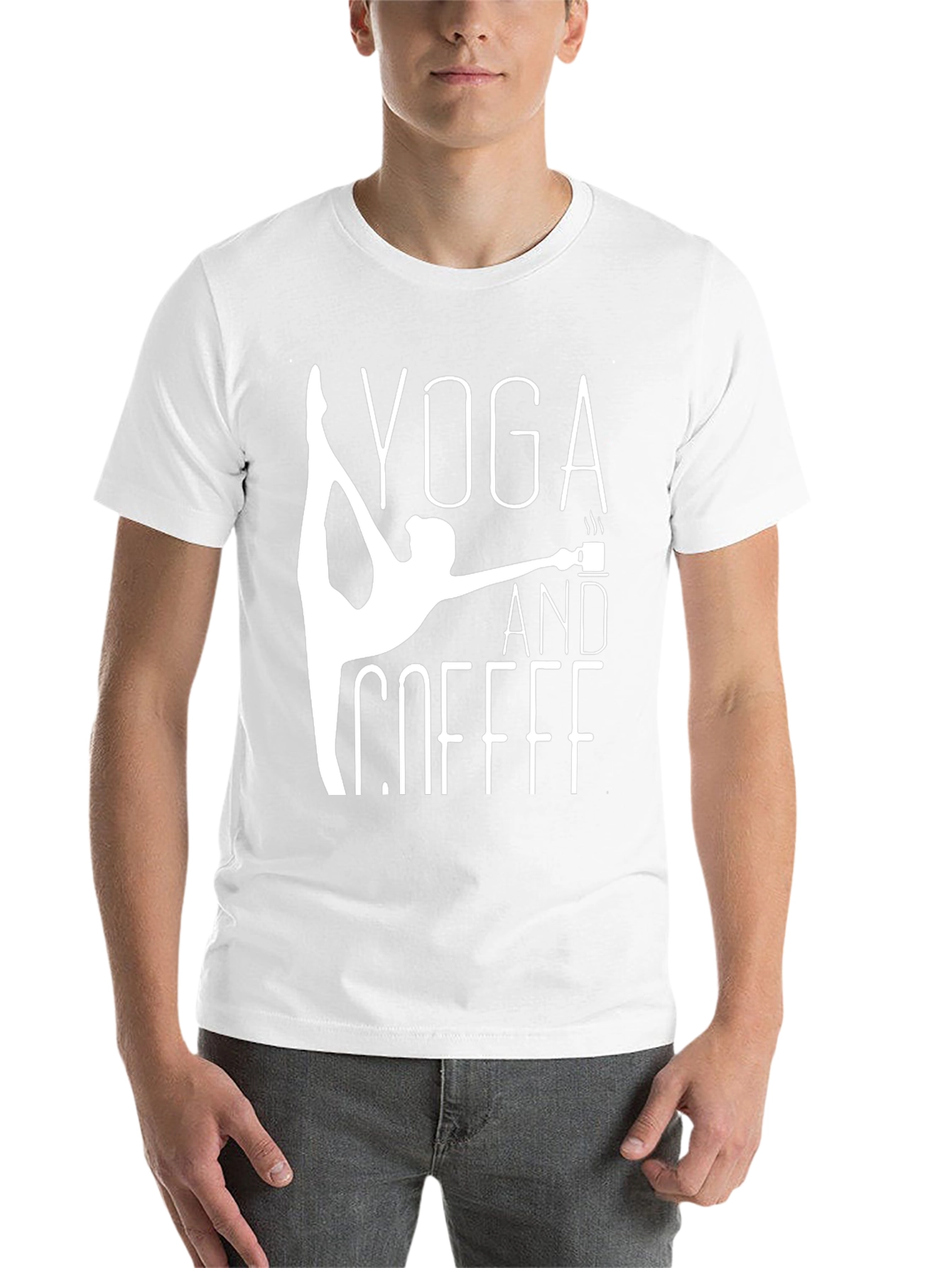 Black Yoga and Coffee Graphic Tee - Black view 14