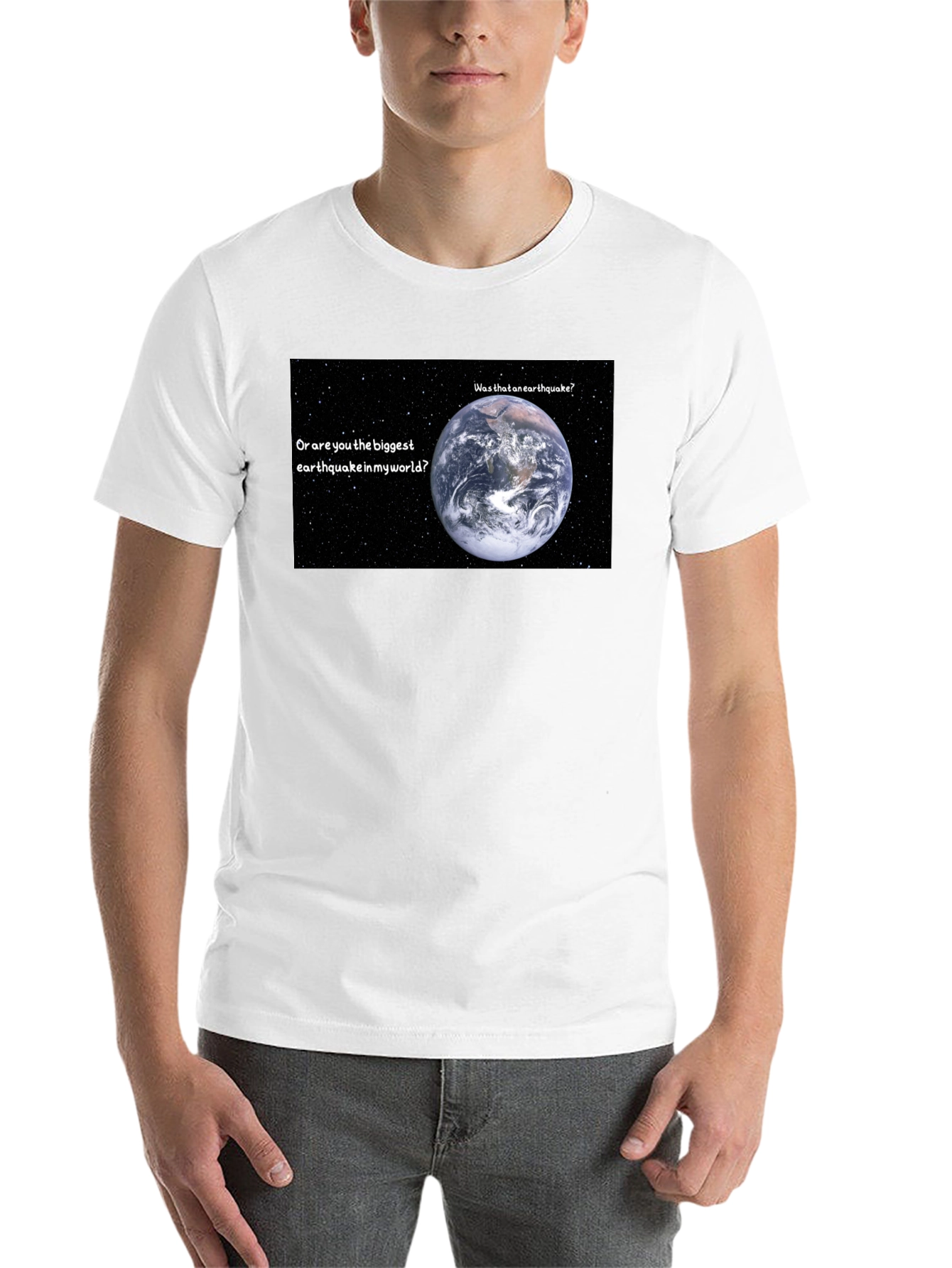 Black Earthquake T-Shirt: Biggest Earthquake in My World view 14