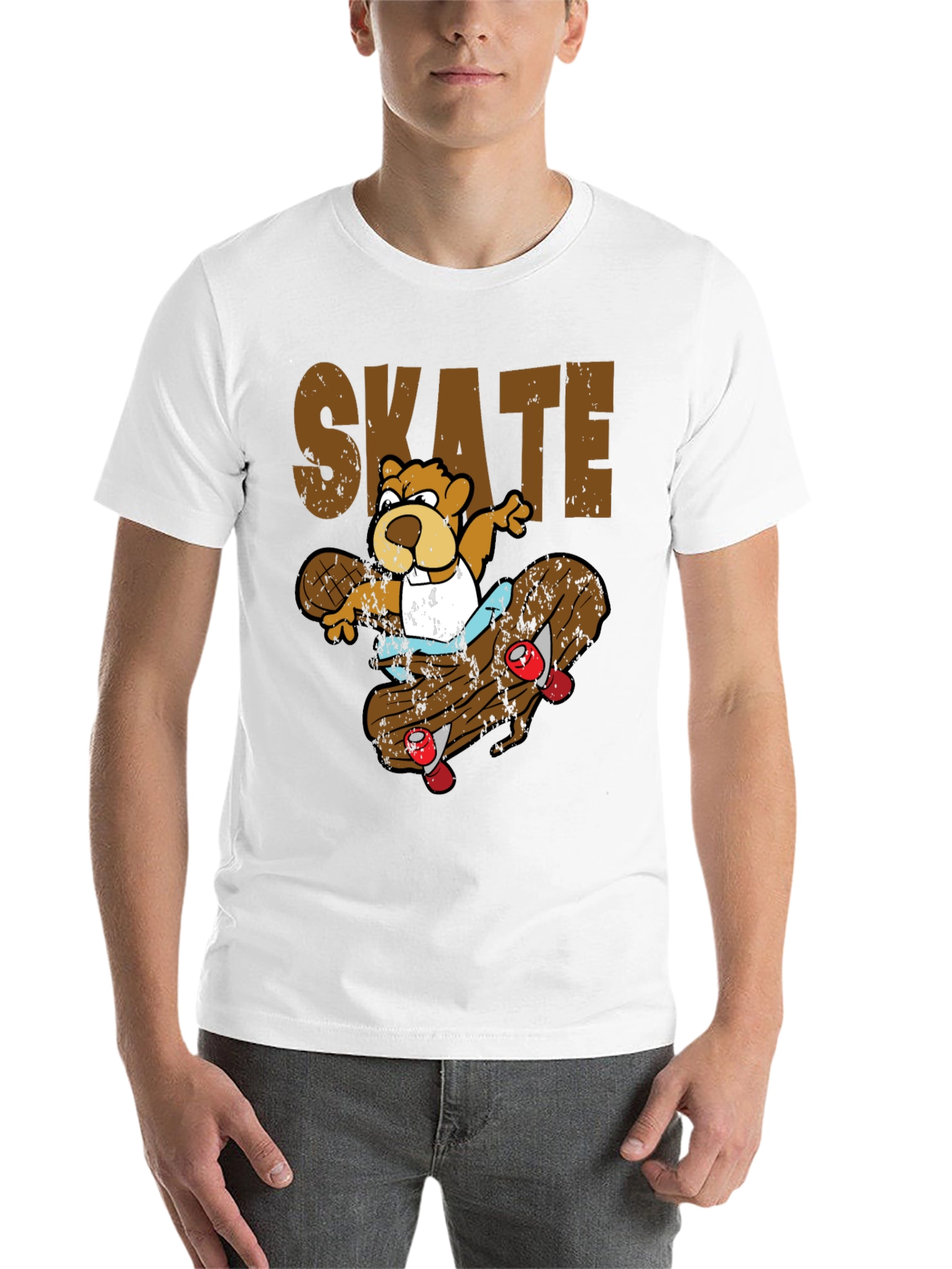 Black Skateboarding Beaver T-Shirt view 14