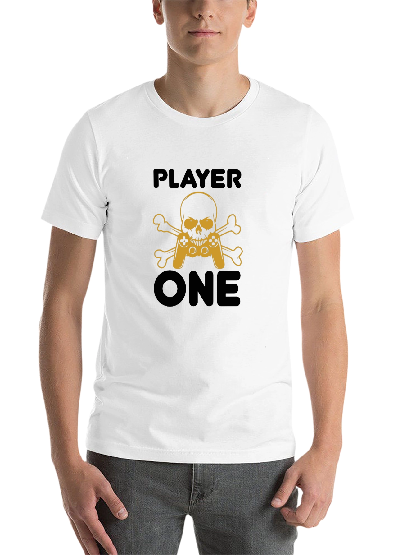 Player One Skull and Crossbones Gaming T-Shirt - 14