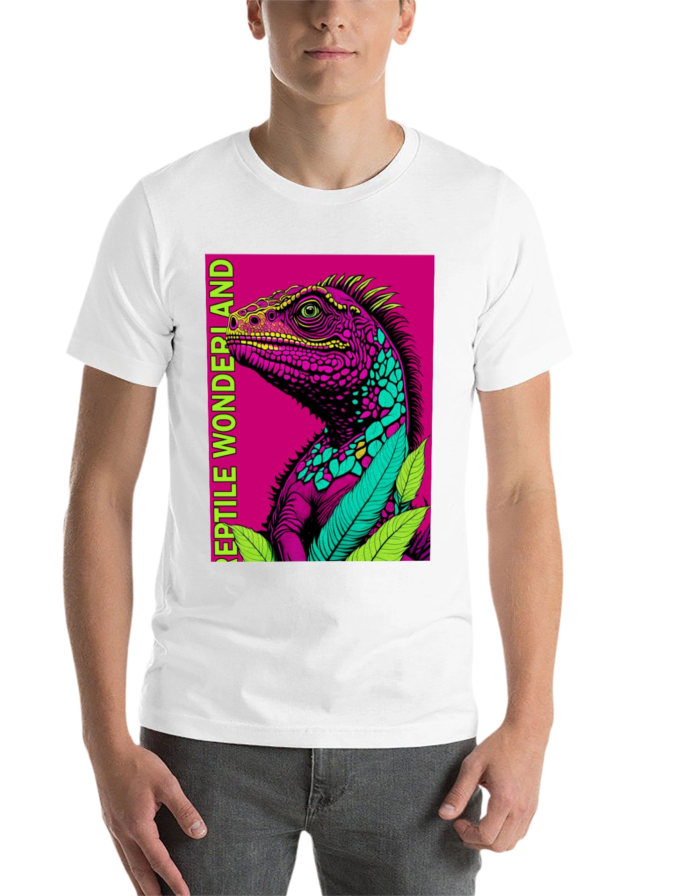 Black Reptile Wonderland Graphic Tee view 14