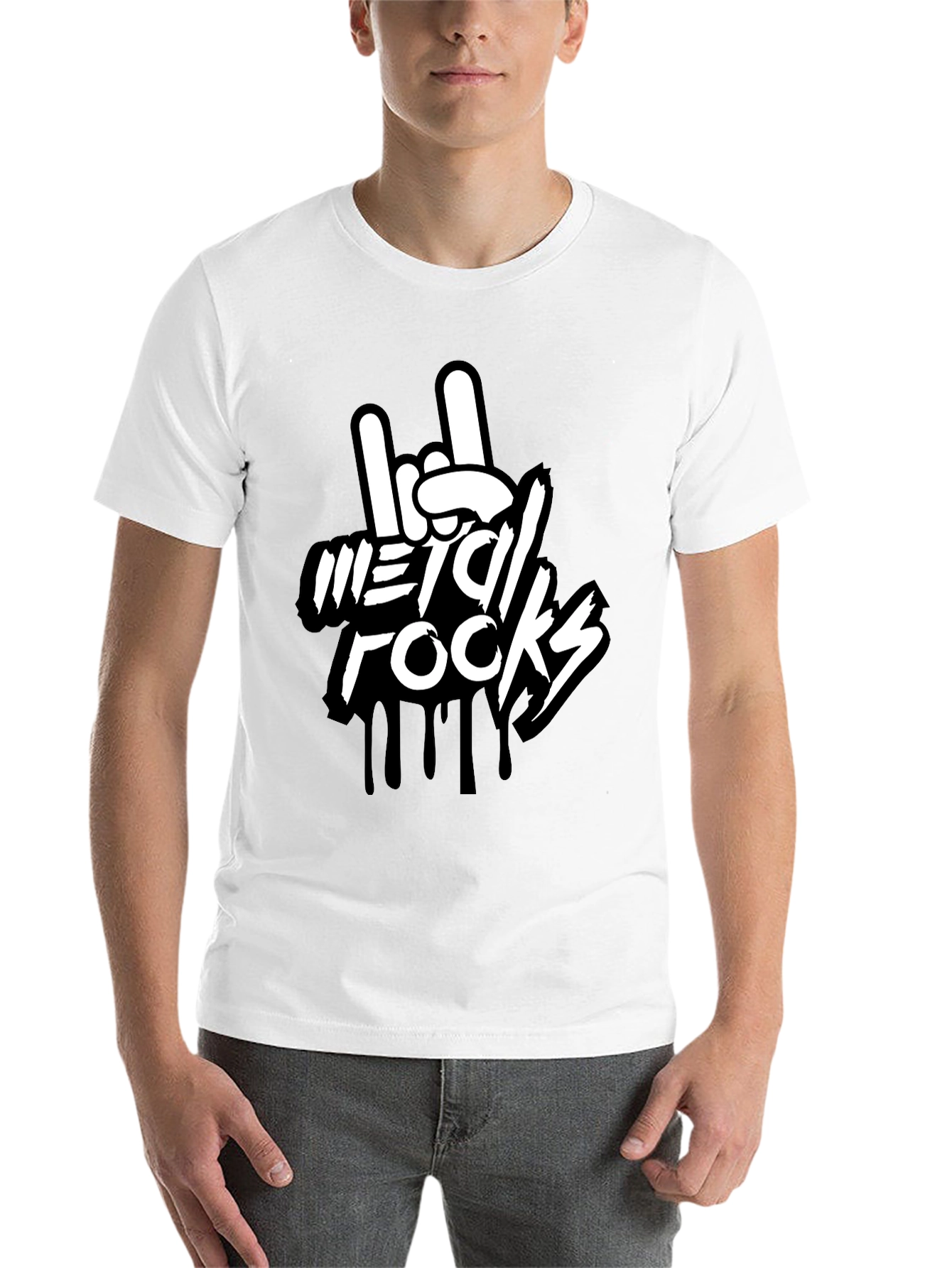 Black Metal Rocks Graphic Tee - Rock On! view 14