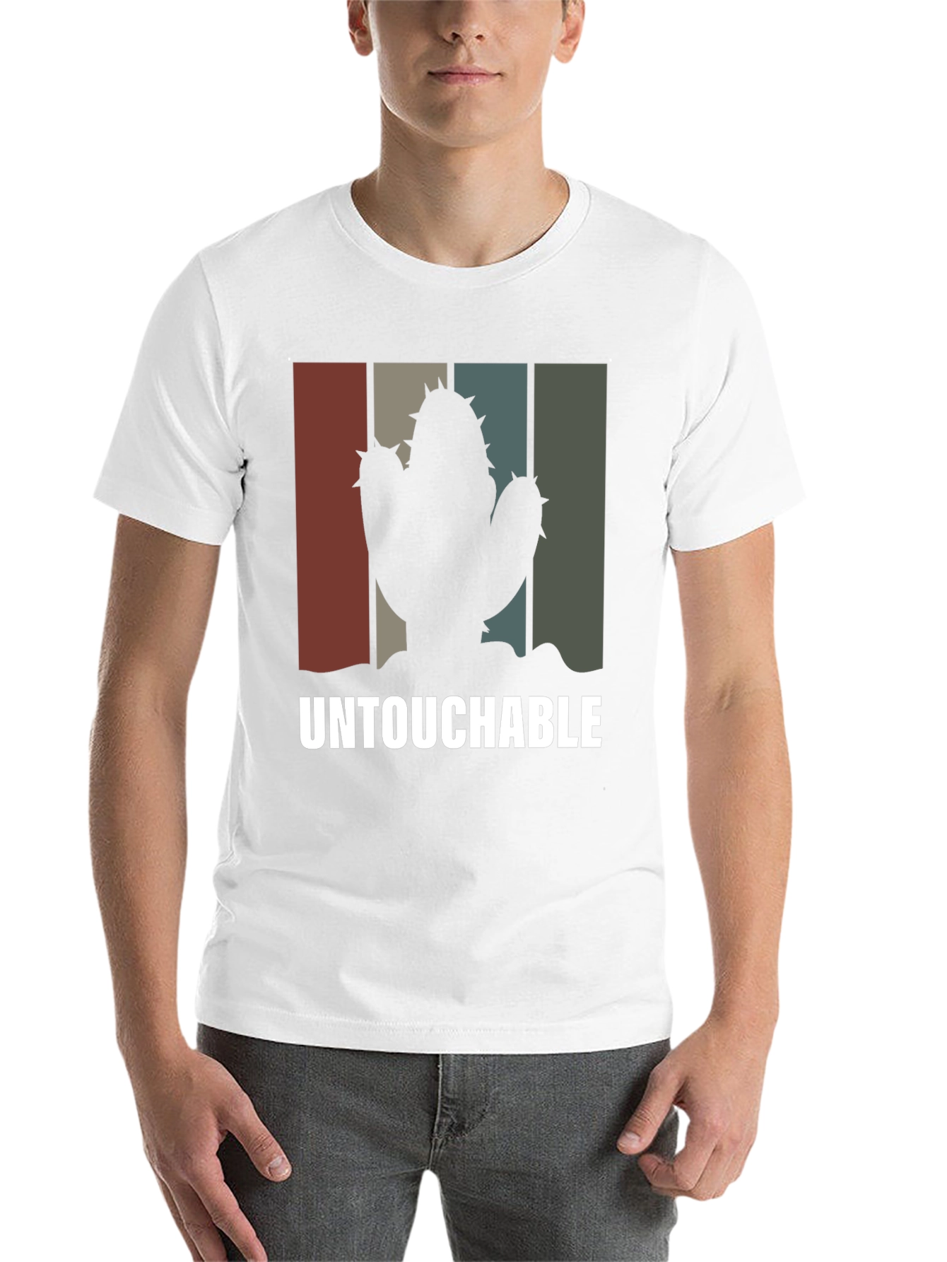 Black Untouchable Cactus Graphic T-Shirt view 14