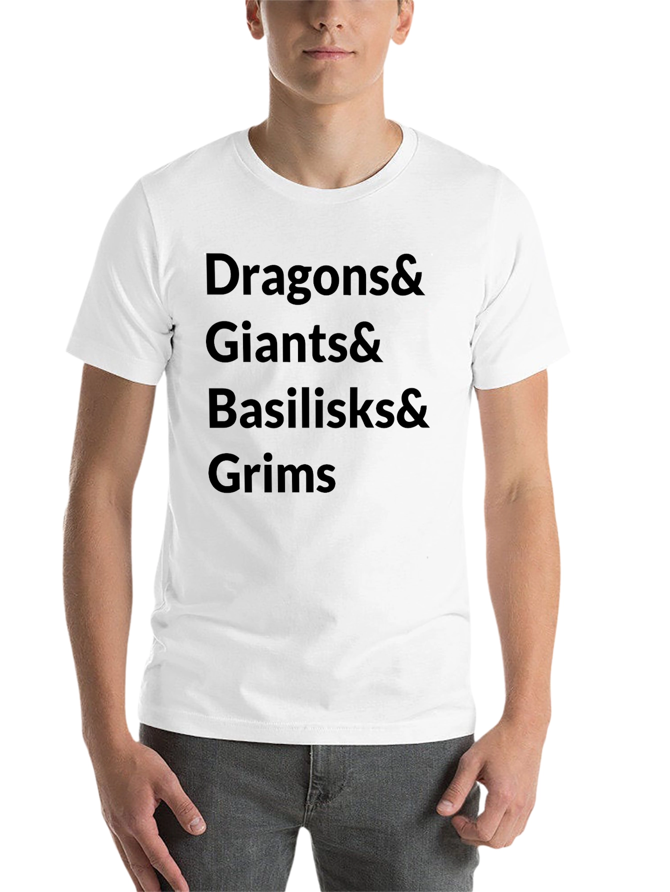 Black Dragons & Giants T-Shirt - Fantasy Creature Tee view 14