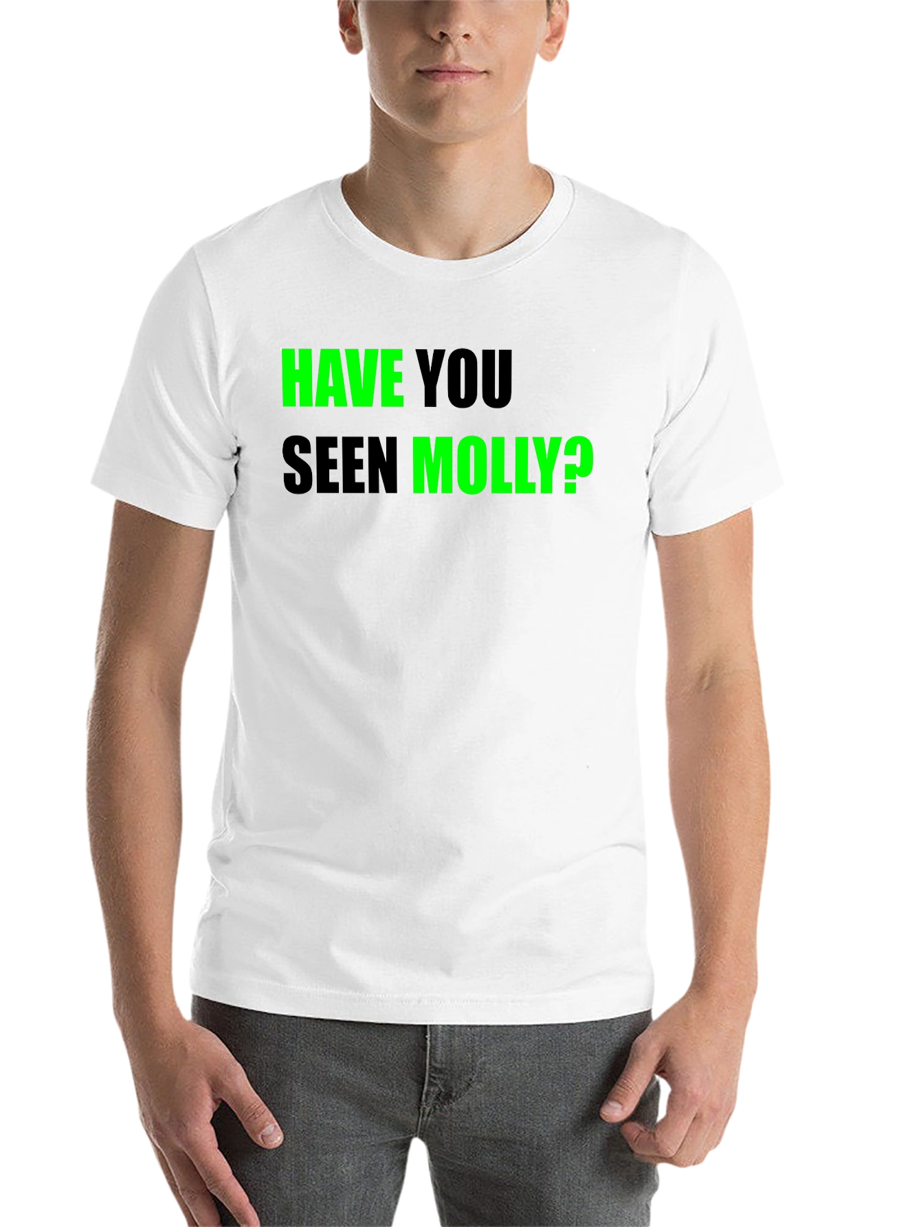 Black Have You Seen Molly? Graphic Tee view 14