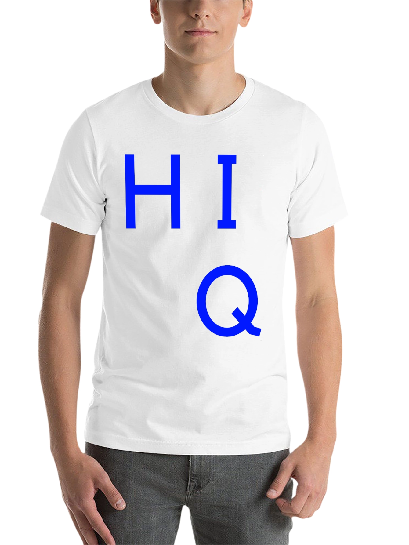 Black HIQ Graphic T-Shirt - Bold Blue Design view 14