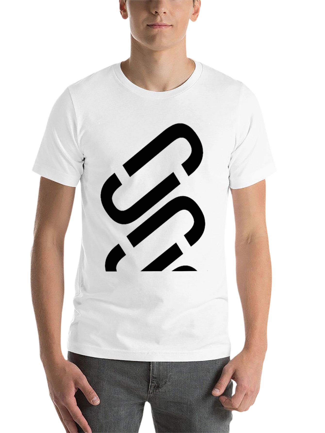 Black Modern Black Graphic Tee - Bold Statement Shirt view 14