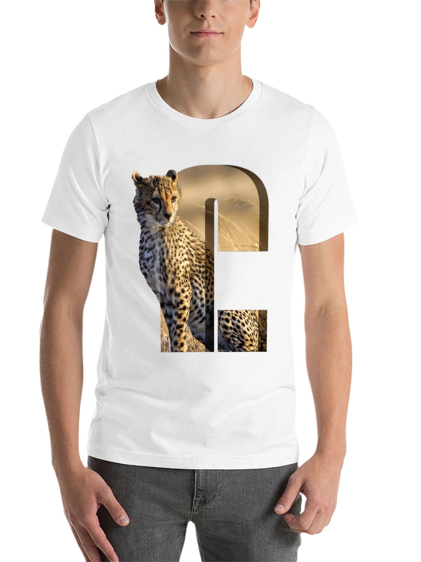 Black Cheetah Print Graphic Tee - Unique Animal Design view 14