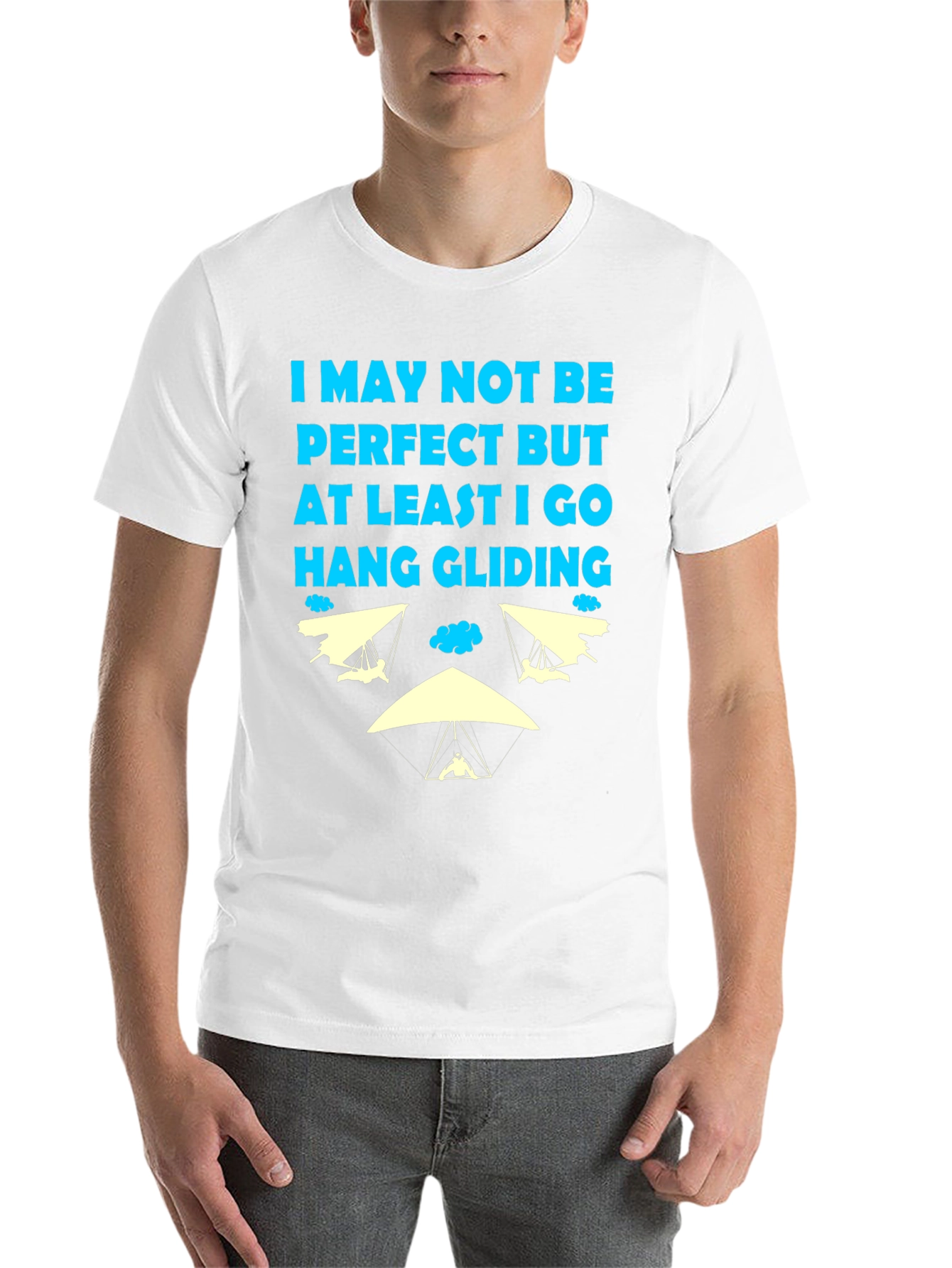 Black Hang Gliding T-Shirt: Imperfectly Awesome! view 14