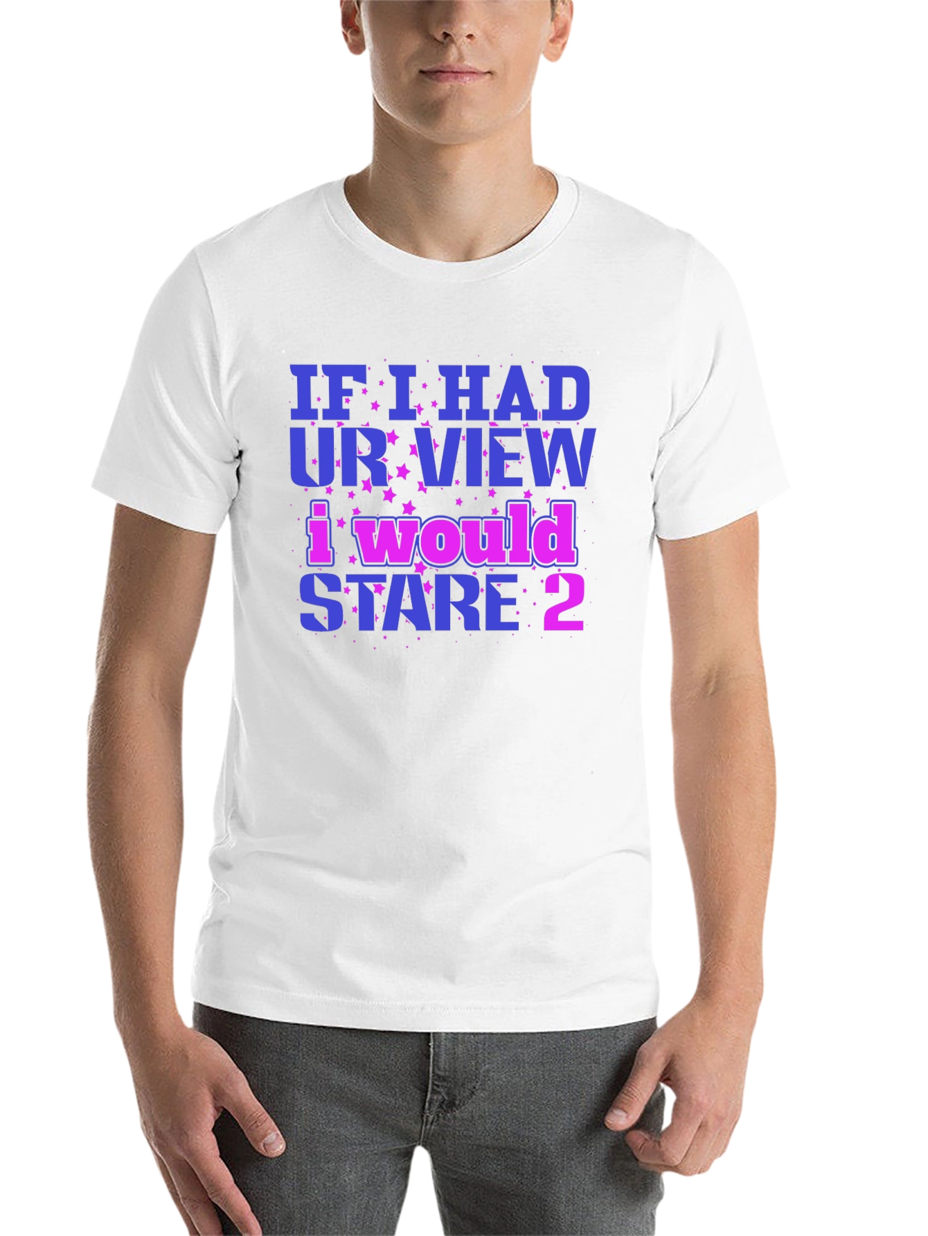 Black Funny Graphic Tee: If I Had Your View view 14