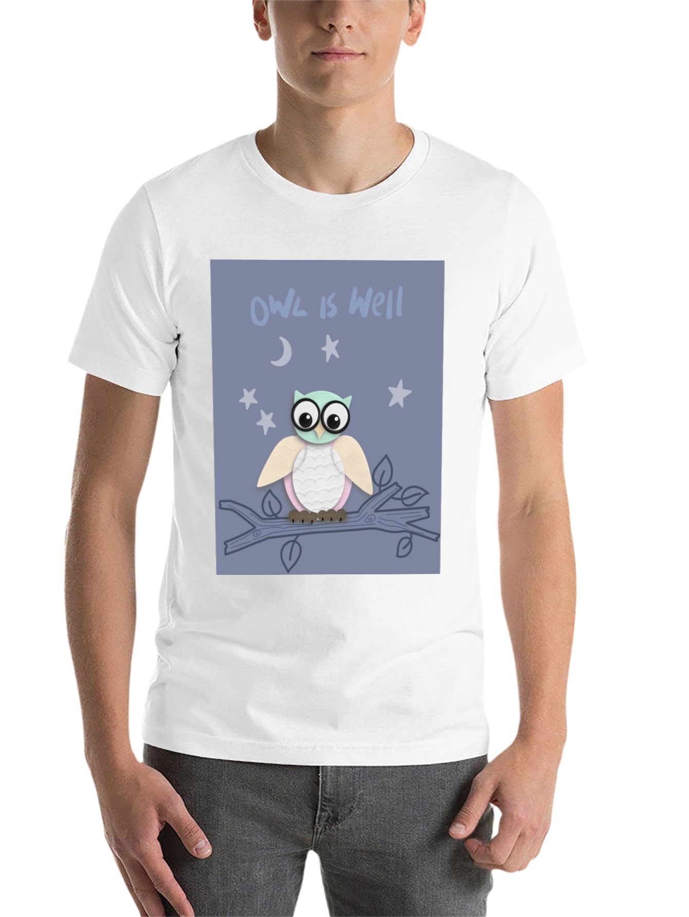 Black Owl is Well Graphic Tee - Soft Cotton T-Shirt view 14