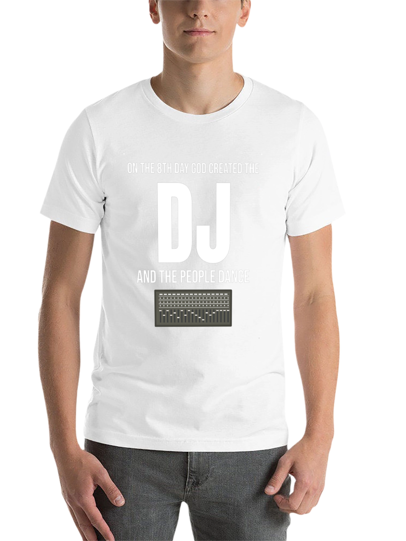 Black On the 8th Day God Created The DJ Graphic T-Shirt view 14