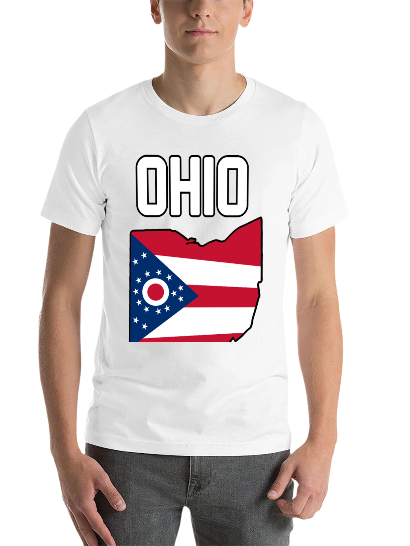 Black Ohio Flag Graphic T-Shirt view 14