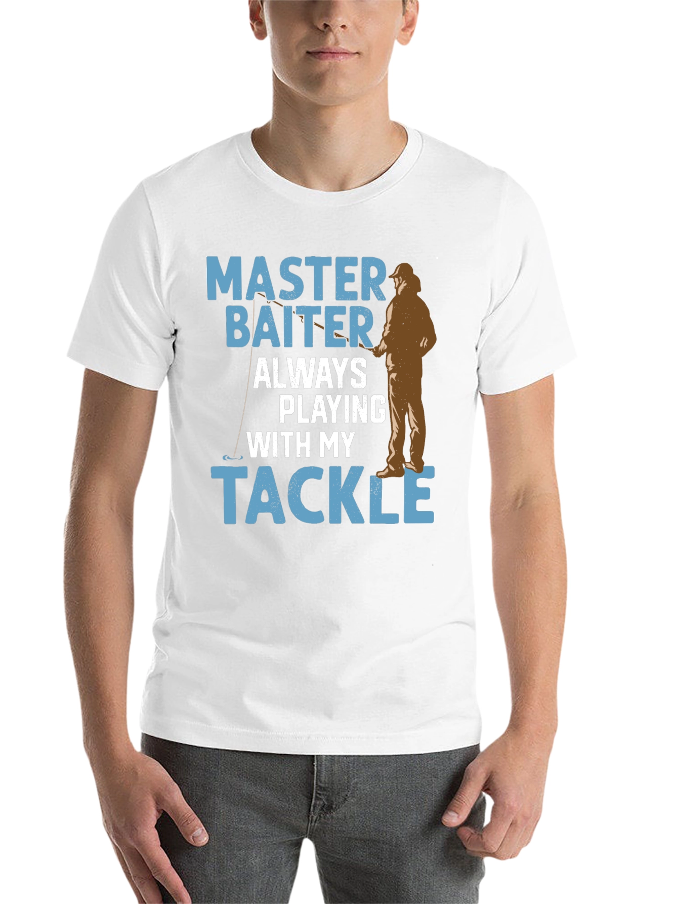 Black Master Baiter Fishing T-Shirt view 14
