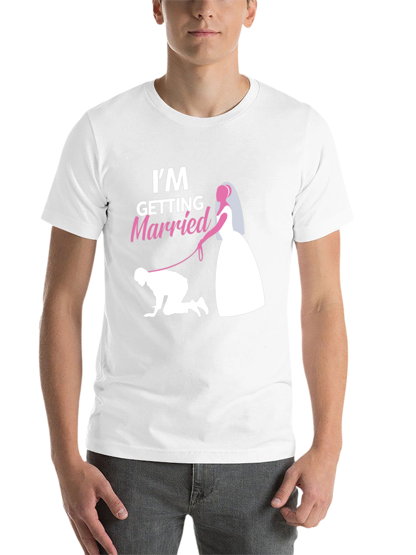 Black Humorous "I'm Getting Married" Graphic T-Shirt view 14