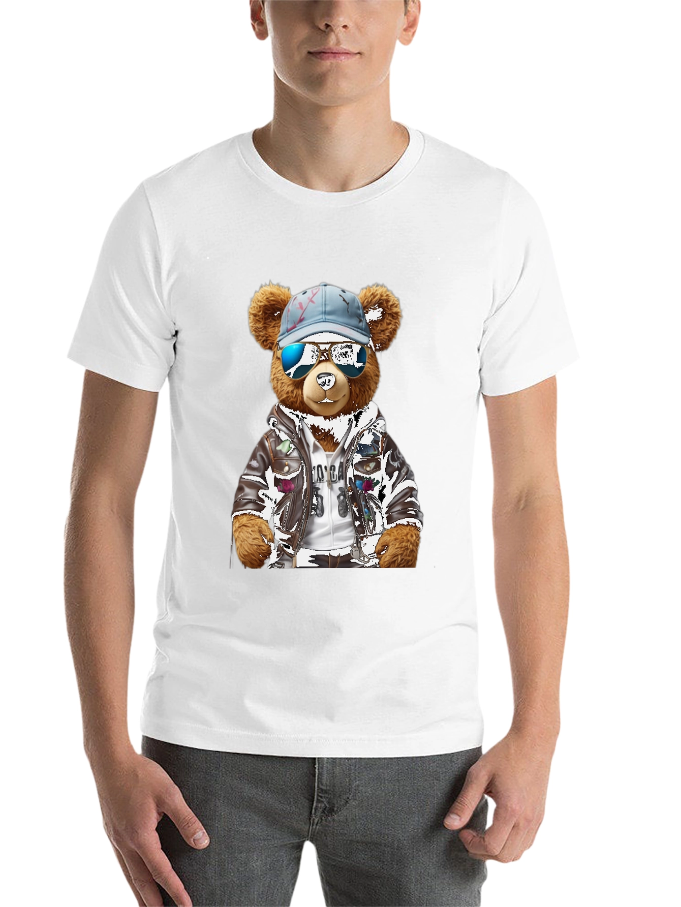 Black Cool Bear Graphic T-Shirt view 14