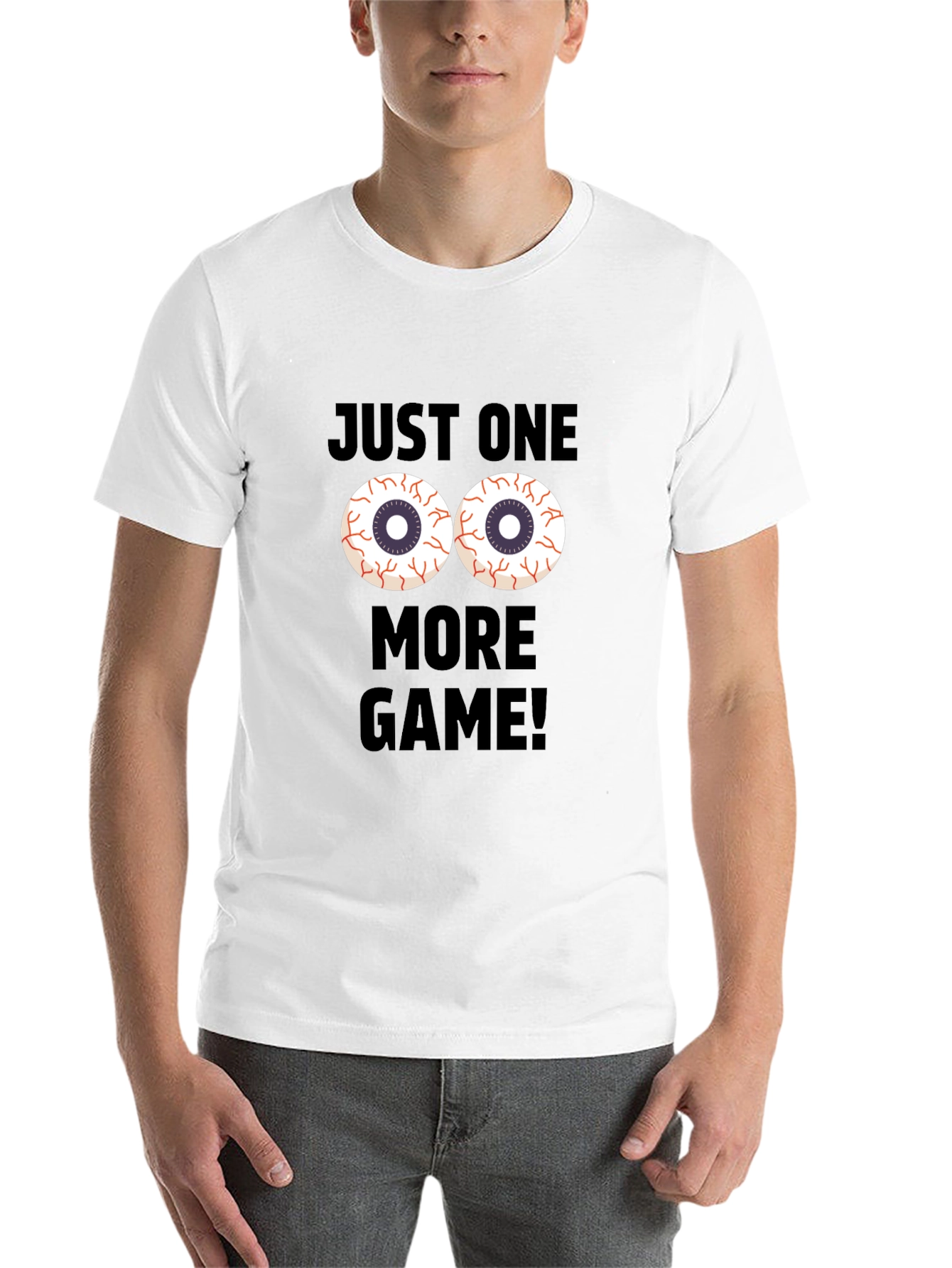 Black Just One More Game T-Shirt - Gamer Apparel view 14