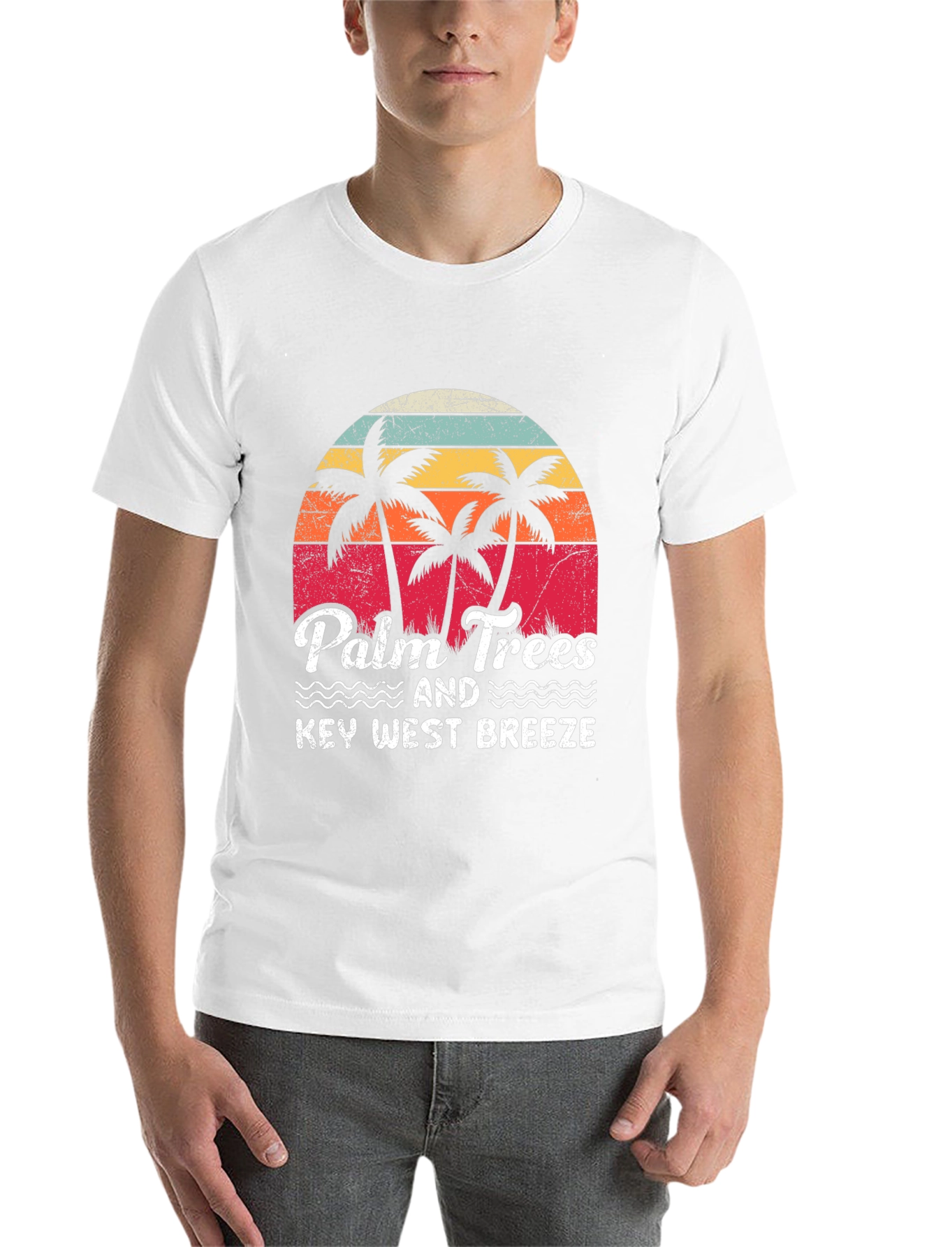 Black Palm Trees & Key West Breeze Graphic Tee view 14