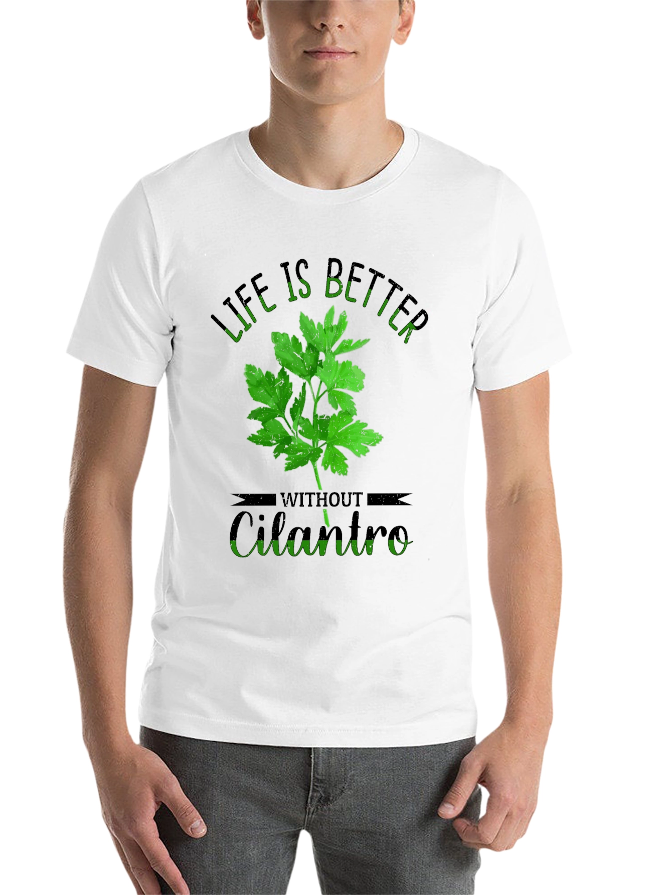 Black Life is Better Without Cilantro T-Shirt view 14
