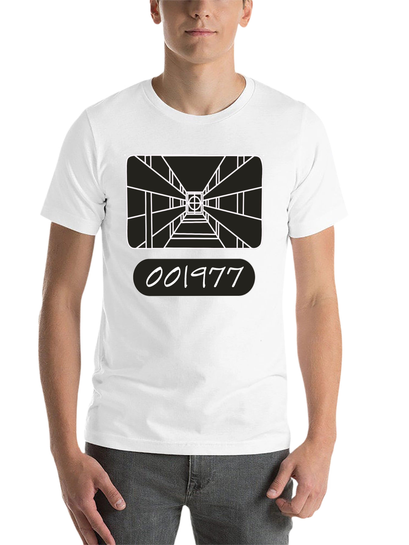 Black Retro Gaming T-Shirt - 001977 Design view 14