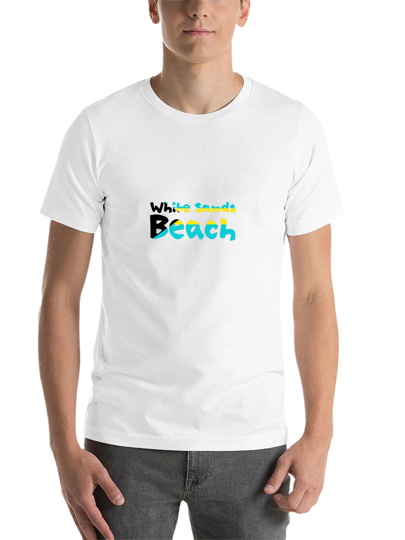 Black White Sands Beach T-Shirt - Summer Vacation Tee view 14