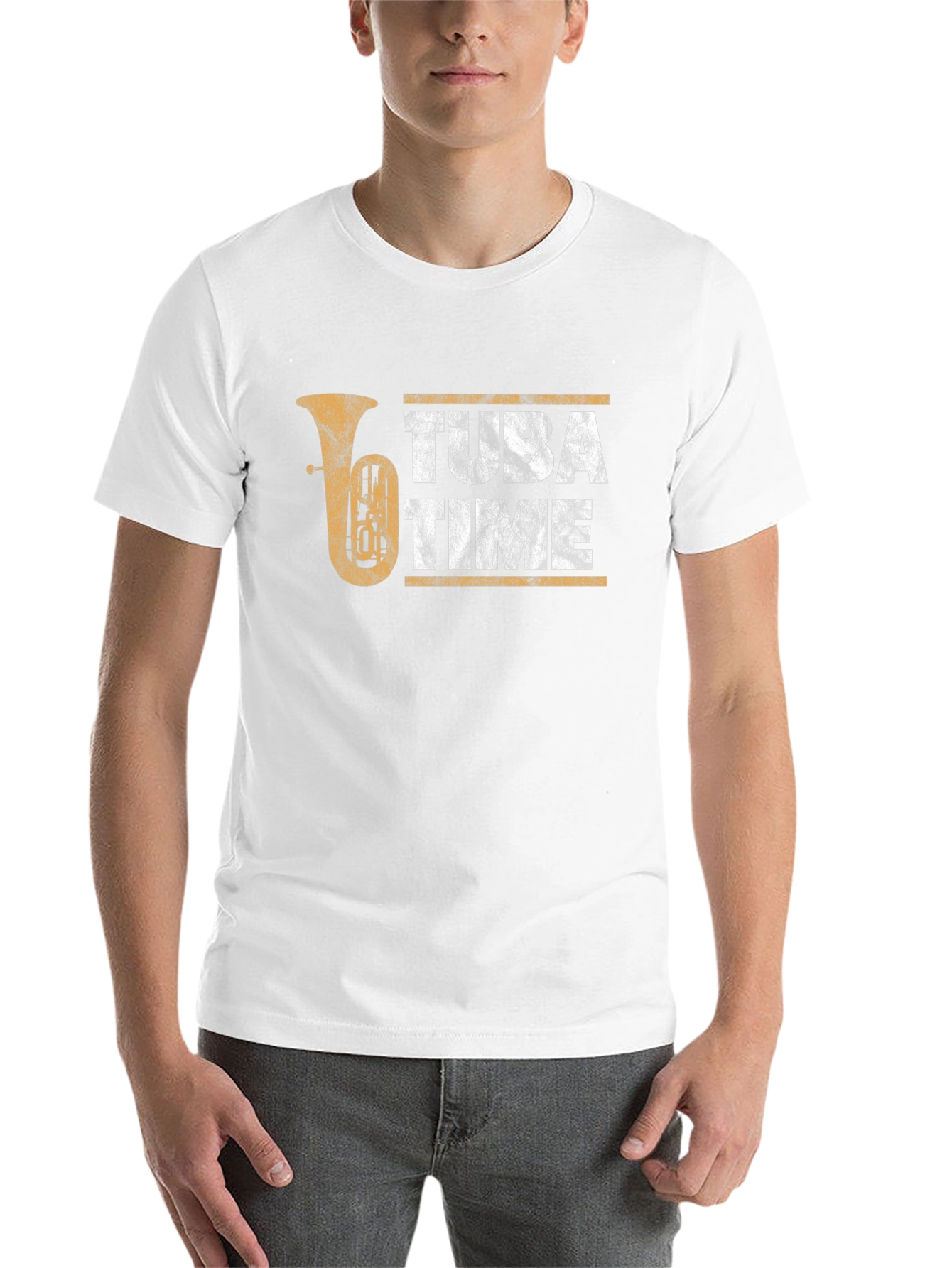 Black Tuba Time Graphic T-Shirt - Music Lover Tee view 14