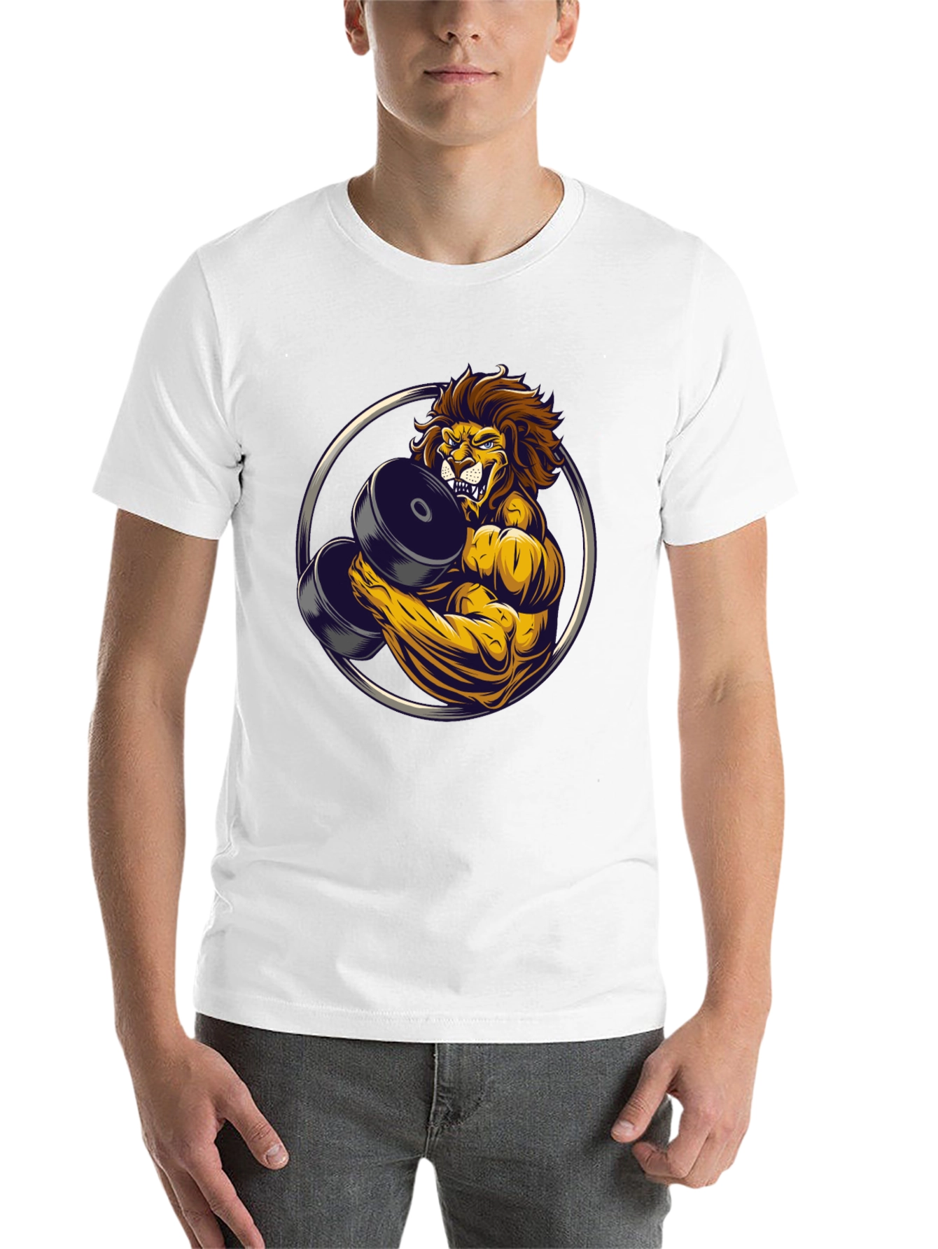 Black Lion Gym Beast Graphic Tee - Black view 14