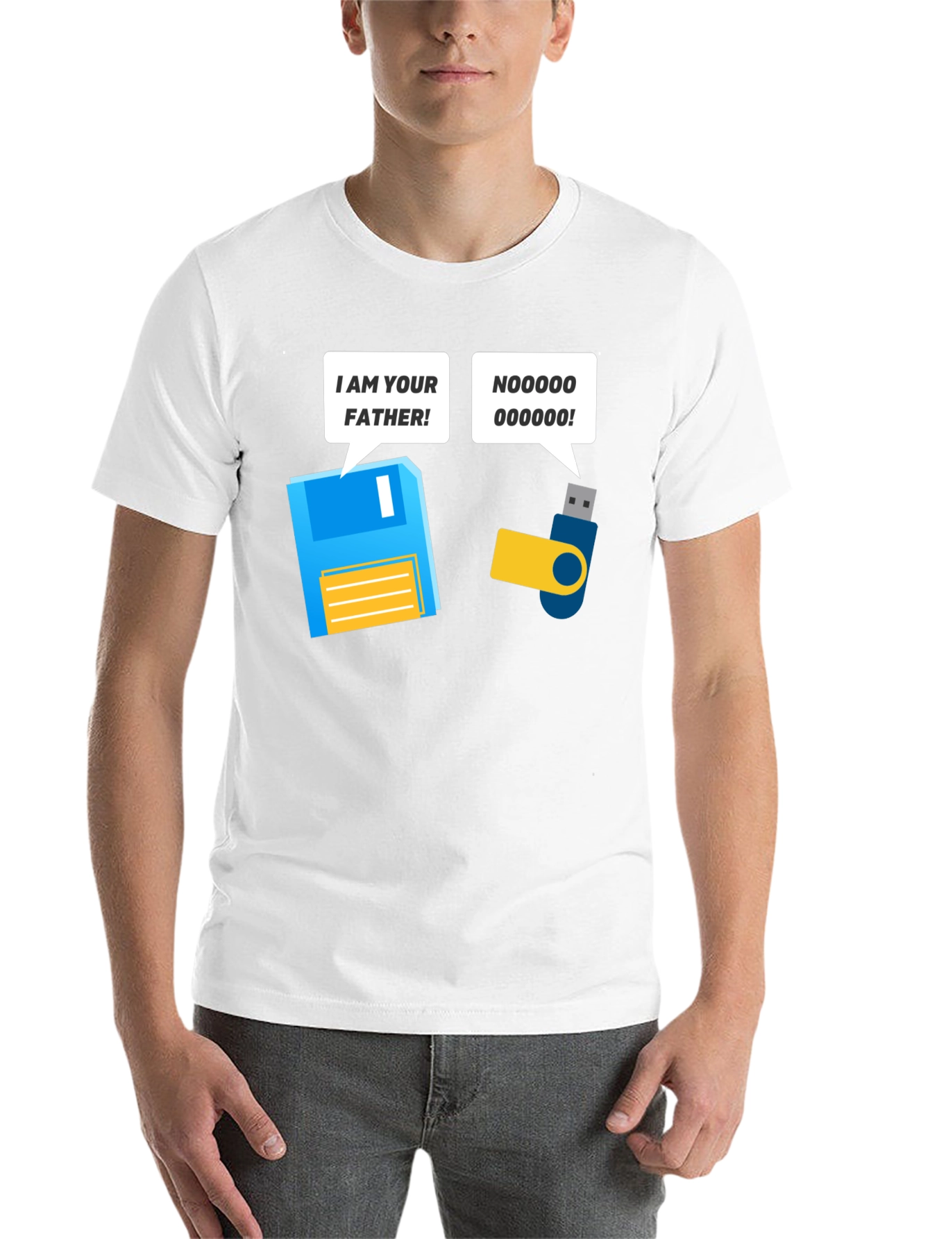 Black I am Your Father T-Shirt view 14