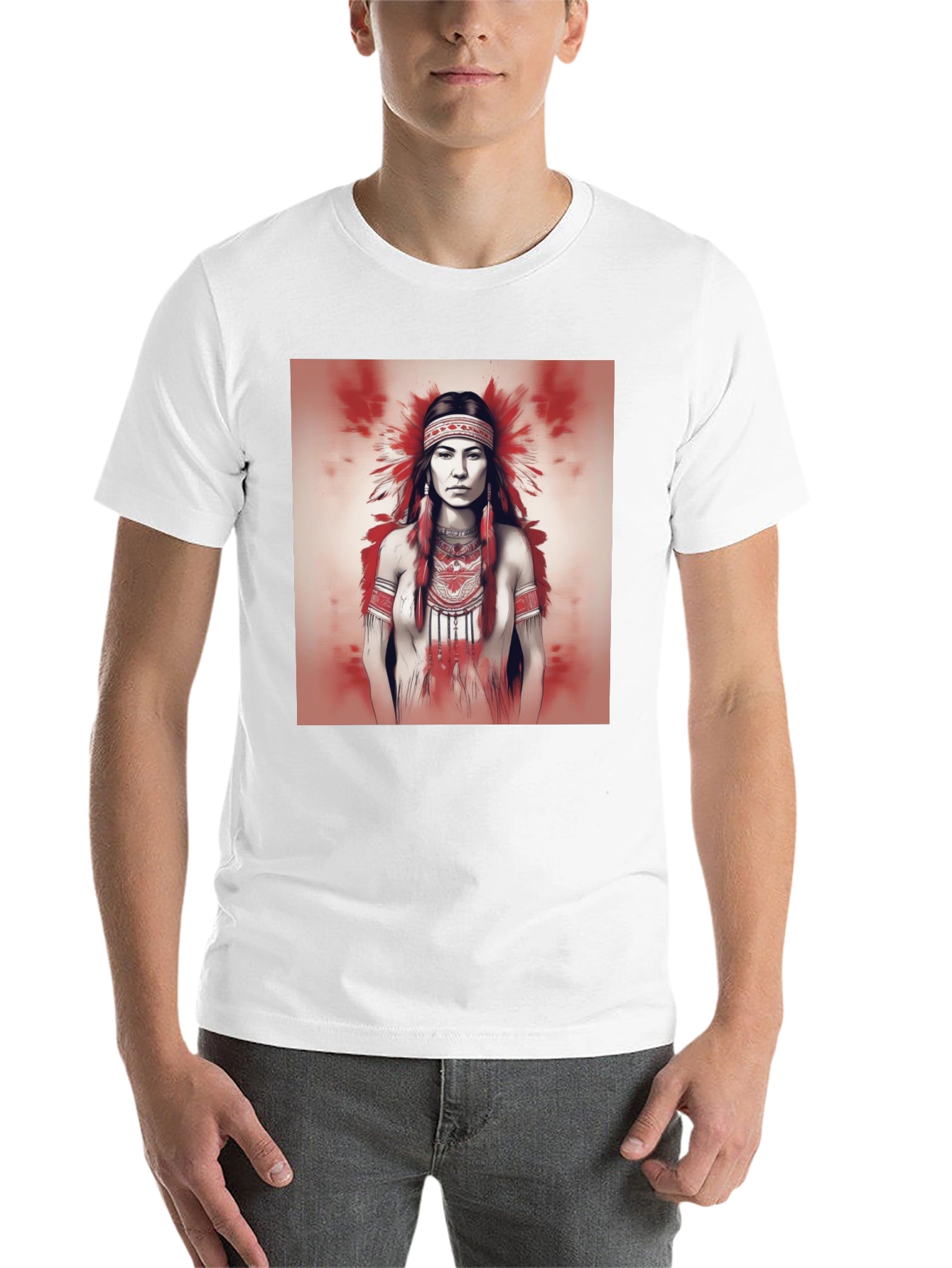 Black Native American Woman Graphic Tee view 14