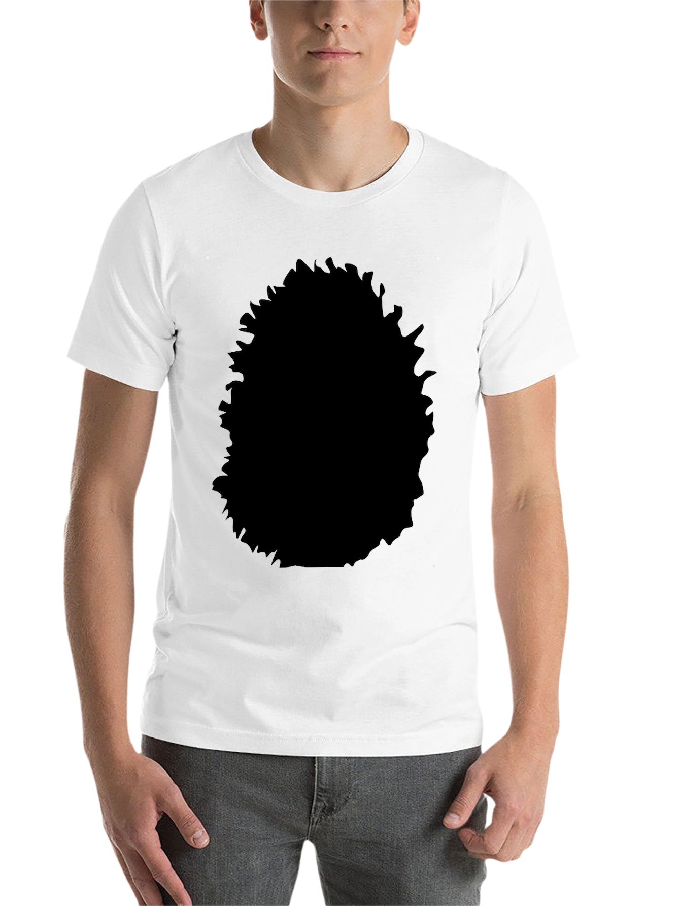 Black Black Cotton Crew Neck T-Shirt - Casual Style view 14