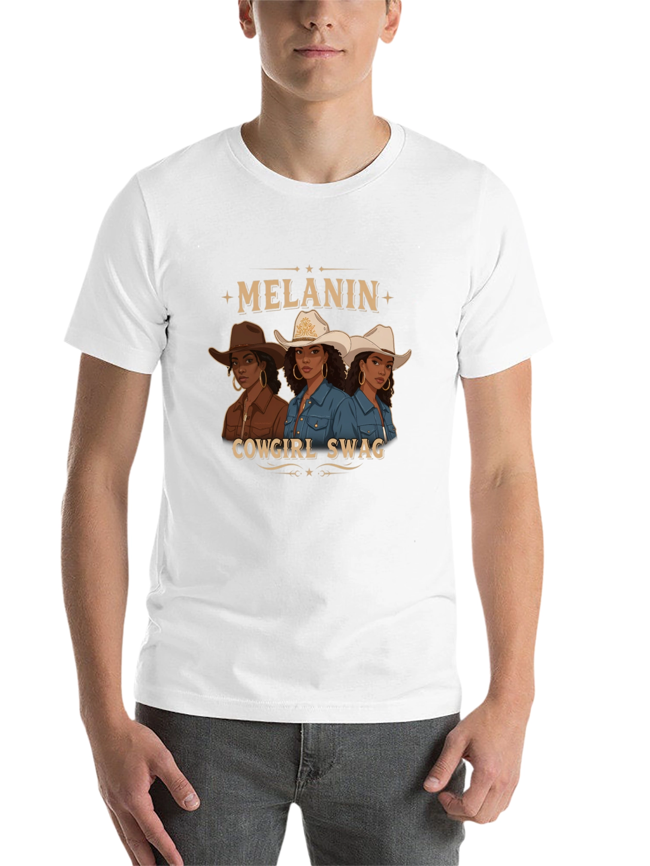 Melanin Cowgirl Swag Graphic Tee - 14