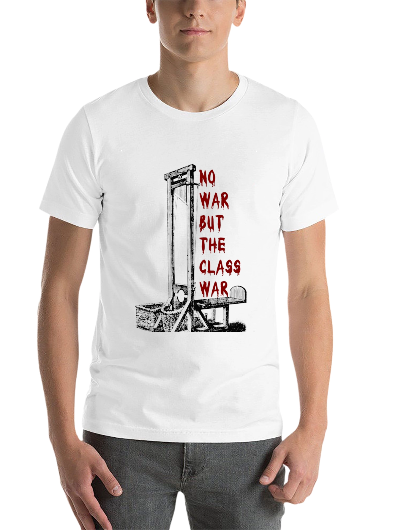 Black No War But Class War Graphic Tee view 14