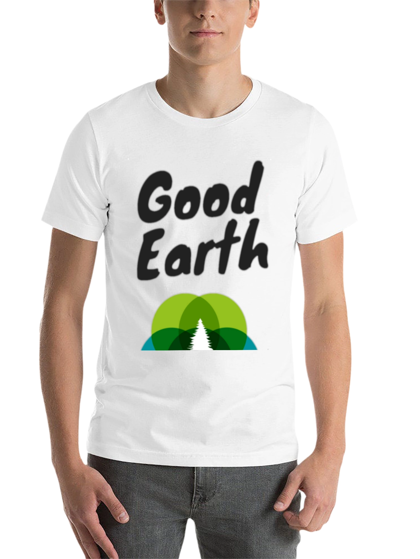 Black Good Earth Graphic Tee - Nature Lover's Shirt view 14