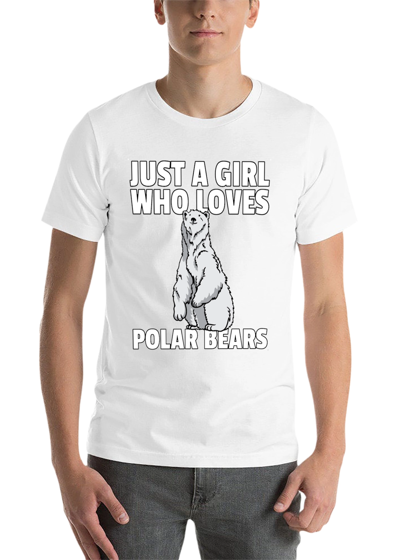 Black Girl Who Loves Polar Bears T-Shirt view 14