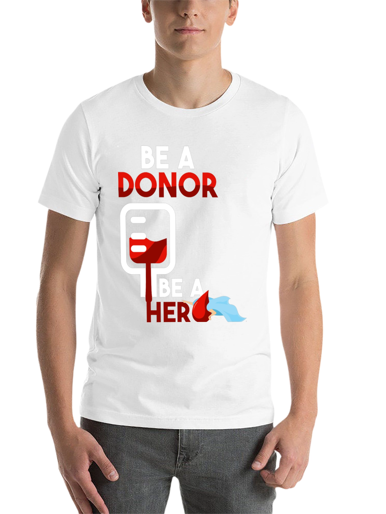 Black Be a Donor Be a Hero Graphic Tee view 14