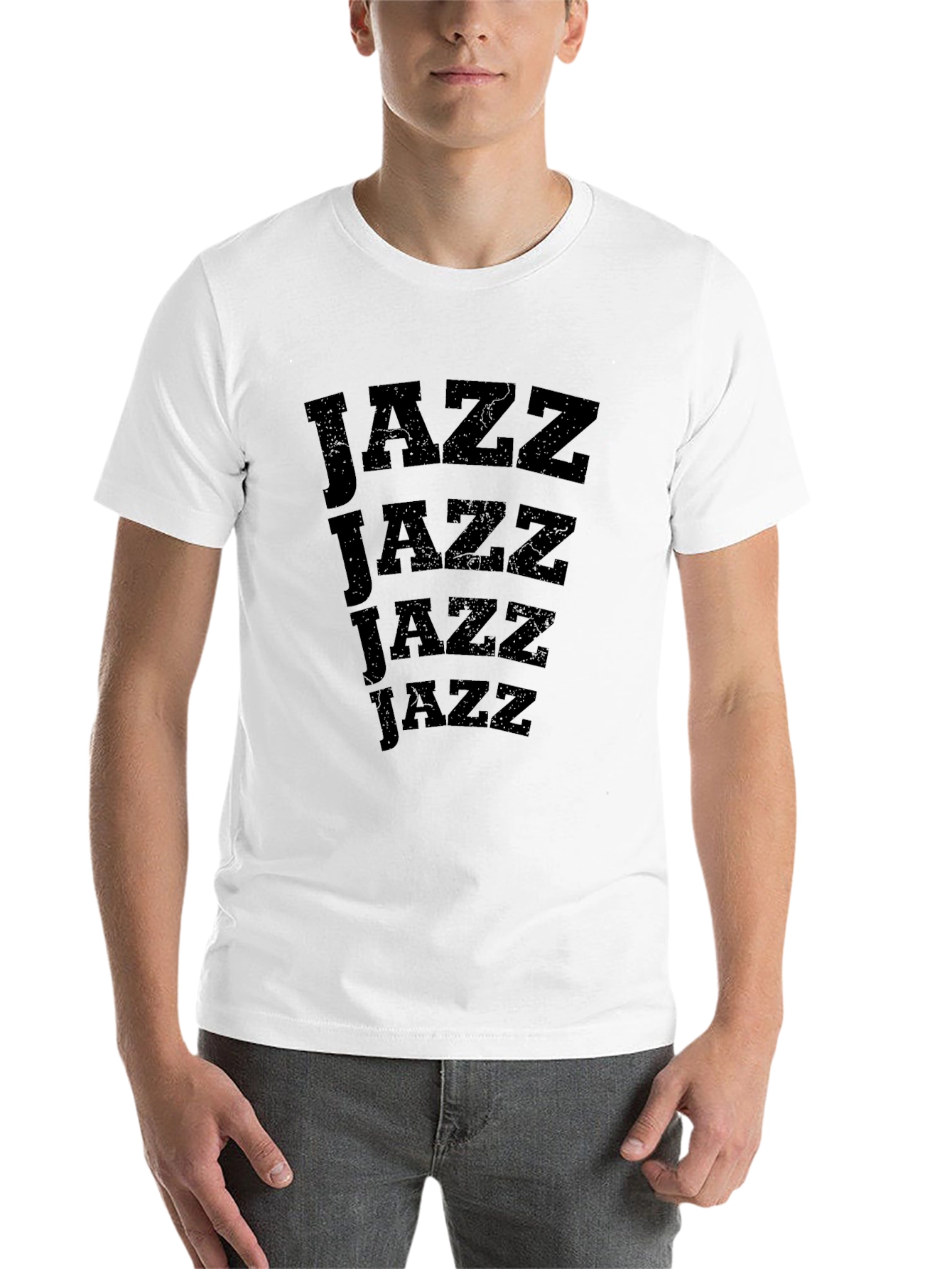 Black Jazz Music T-Shirt - Retro Style Black Tee view 14