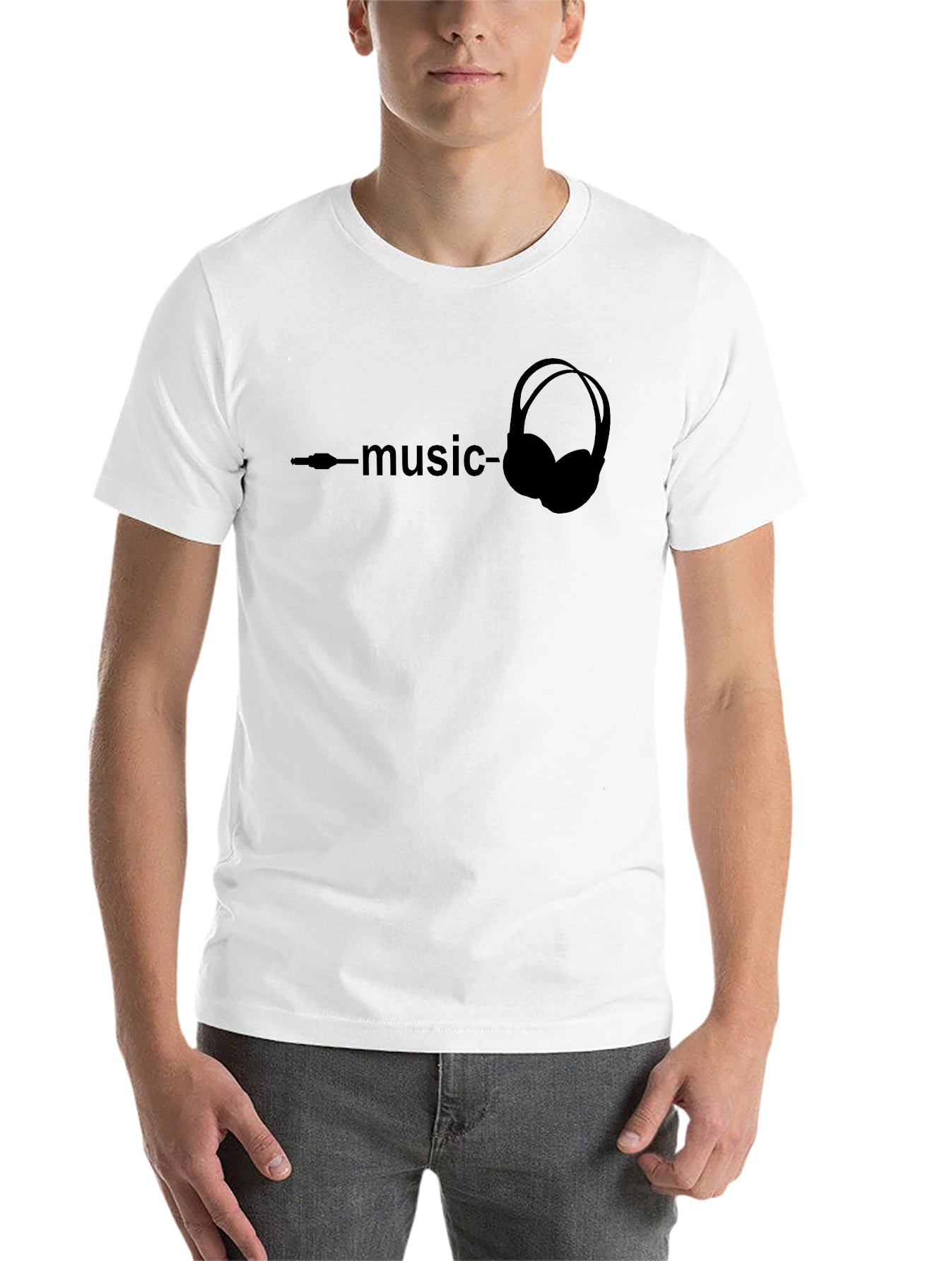 Black Music Headphone Graphic Tee - Stylish Unisex T-Shirt view 14