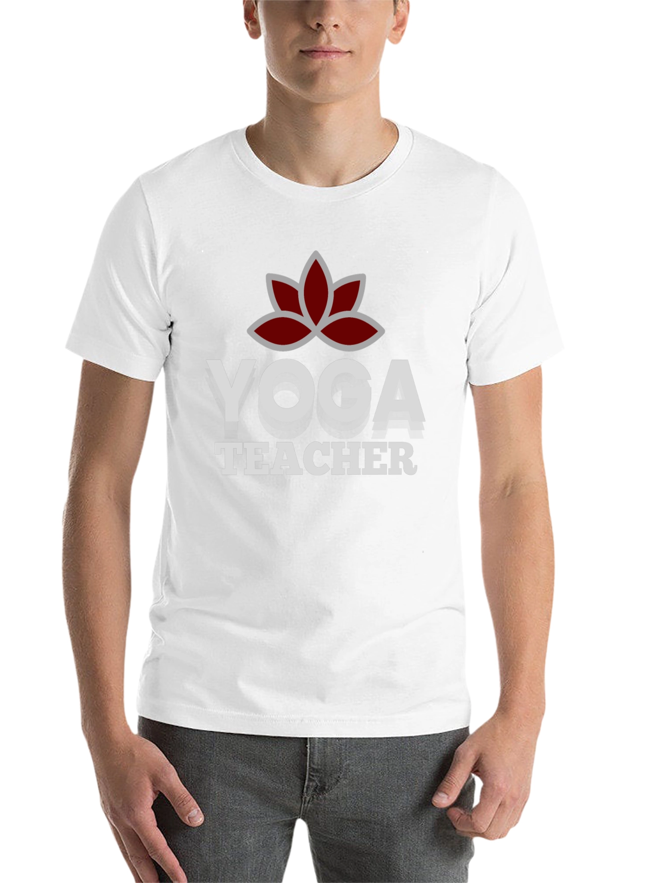 Black Yoga Teacher Graphic Tee - Black Cotton Blend view 14